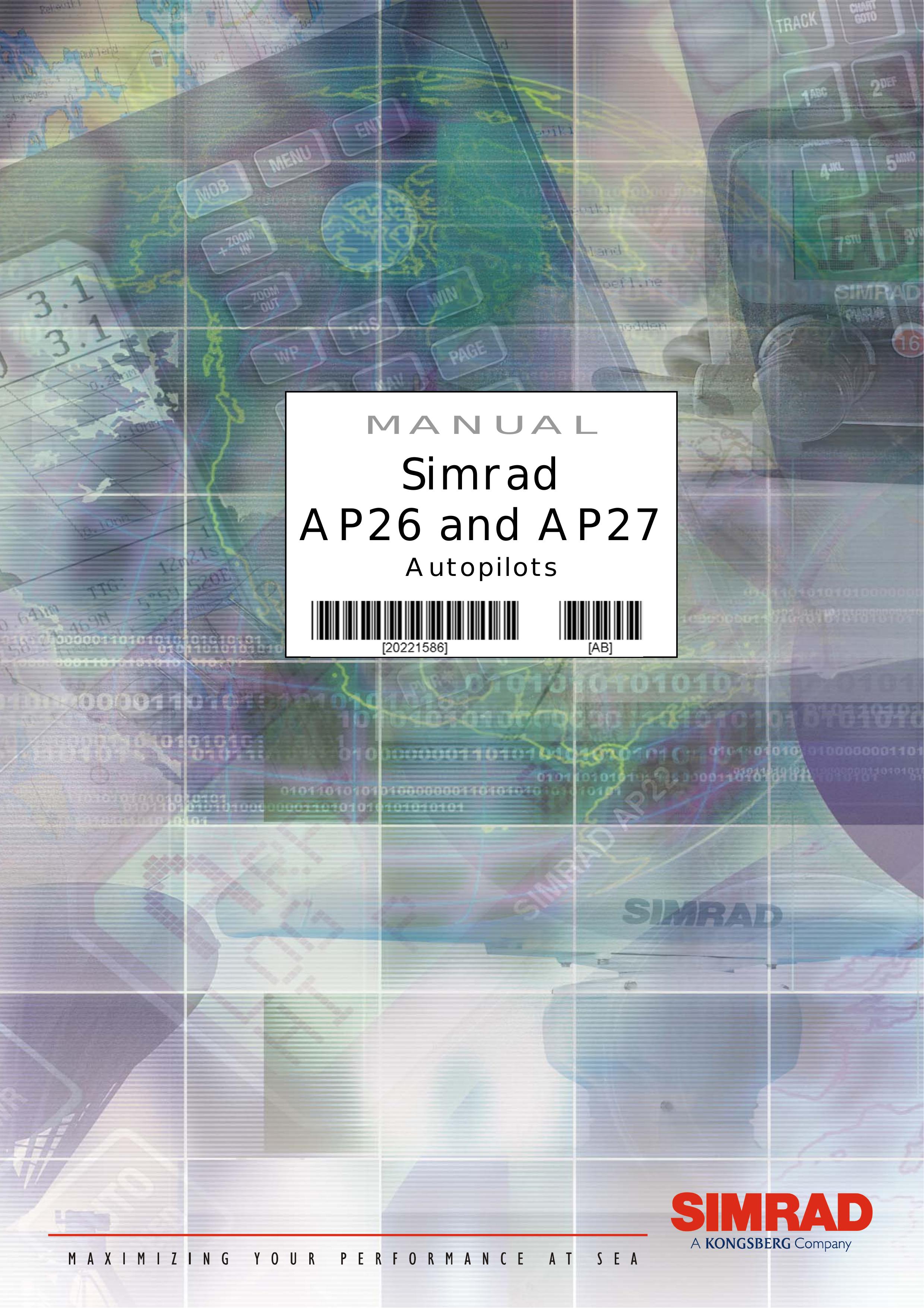 Simrad AP26 Marine Instruments User Manual