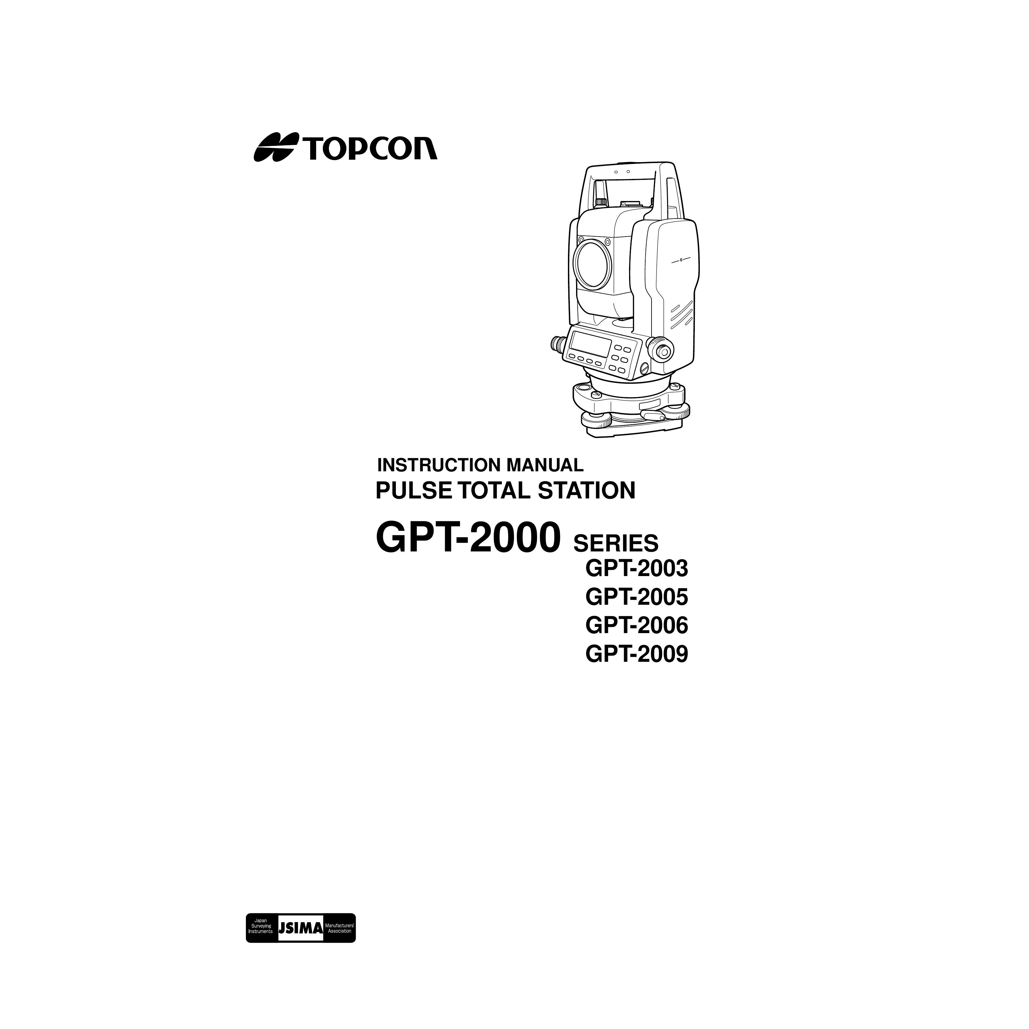 Topcon GPT-2000 Marine Instruments User Manual
