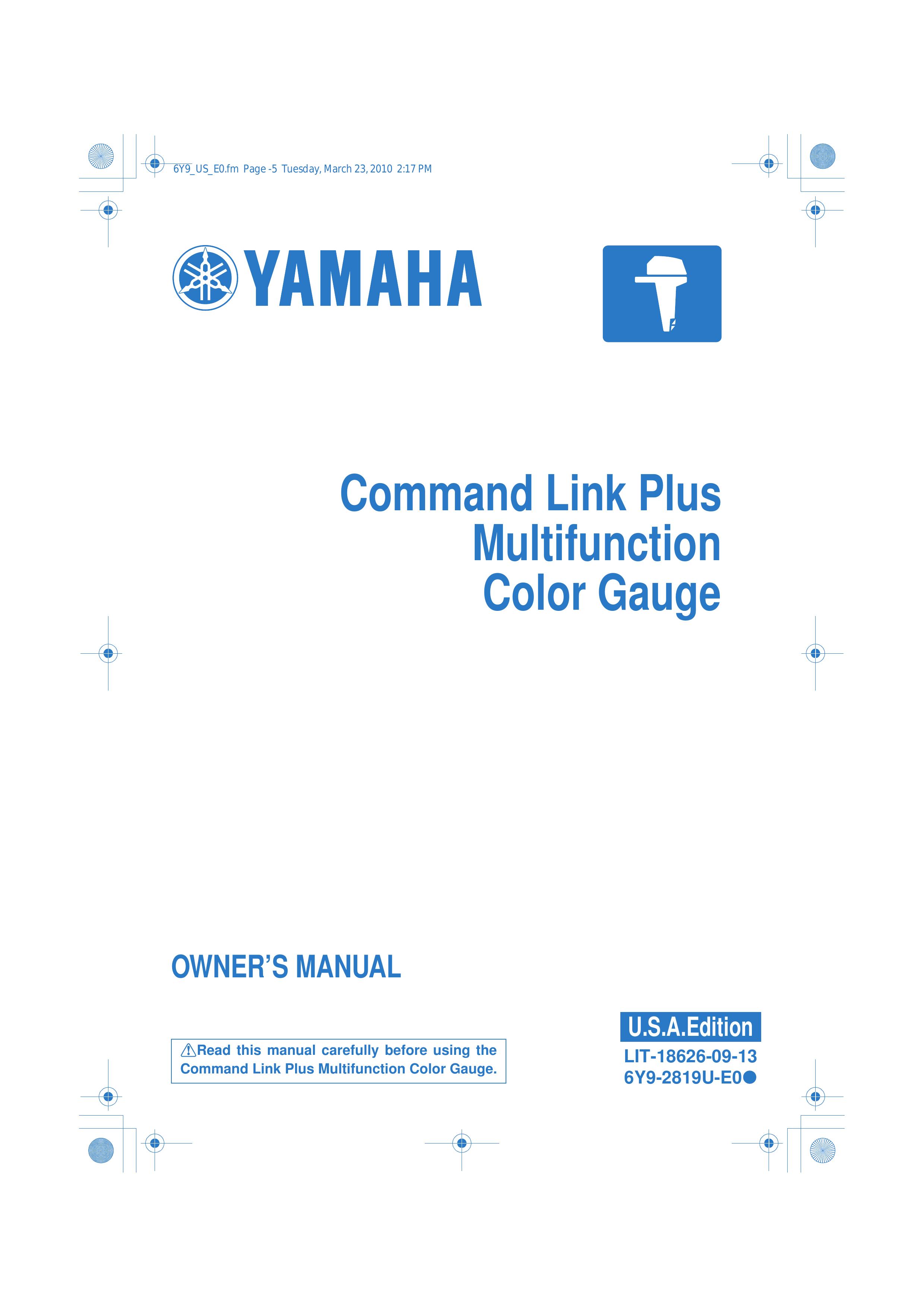 Yamaha 6Y9-2819U-E0 Marine Instruments User Manual