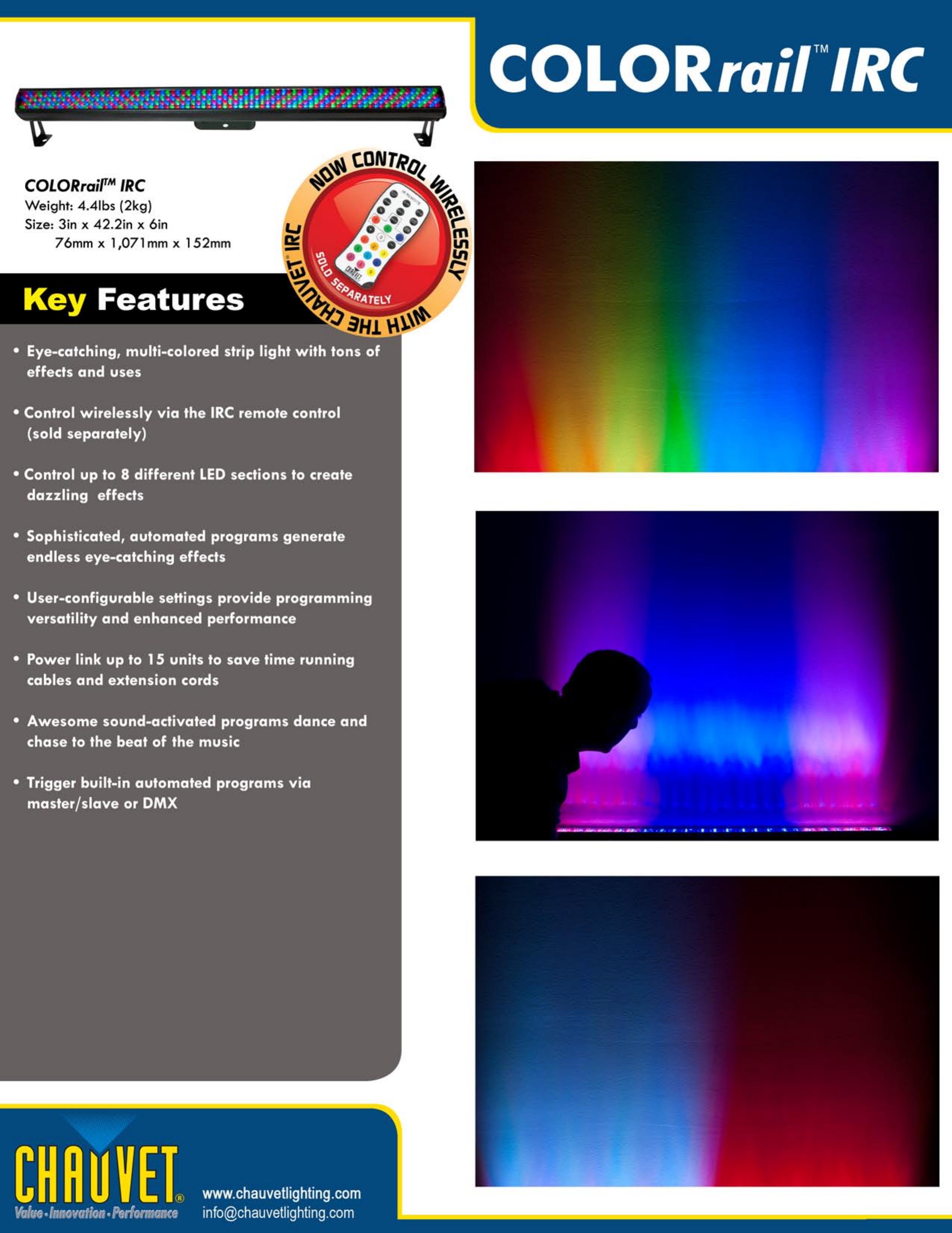 Chauvet COLORAIL IRC Marine Lighting User Manual