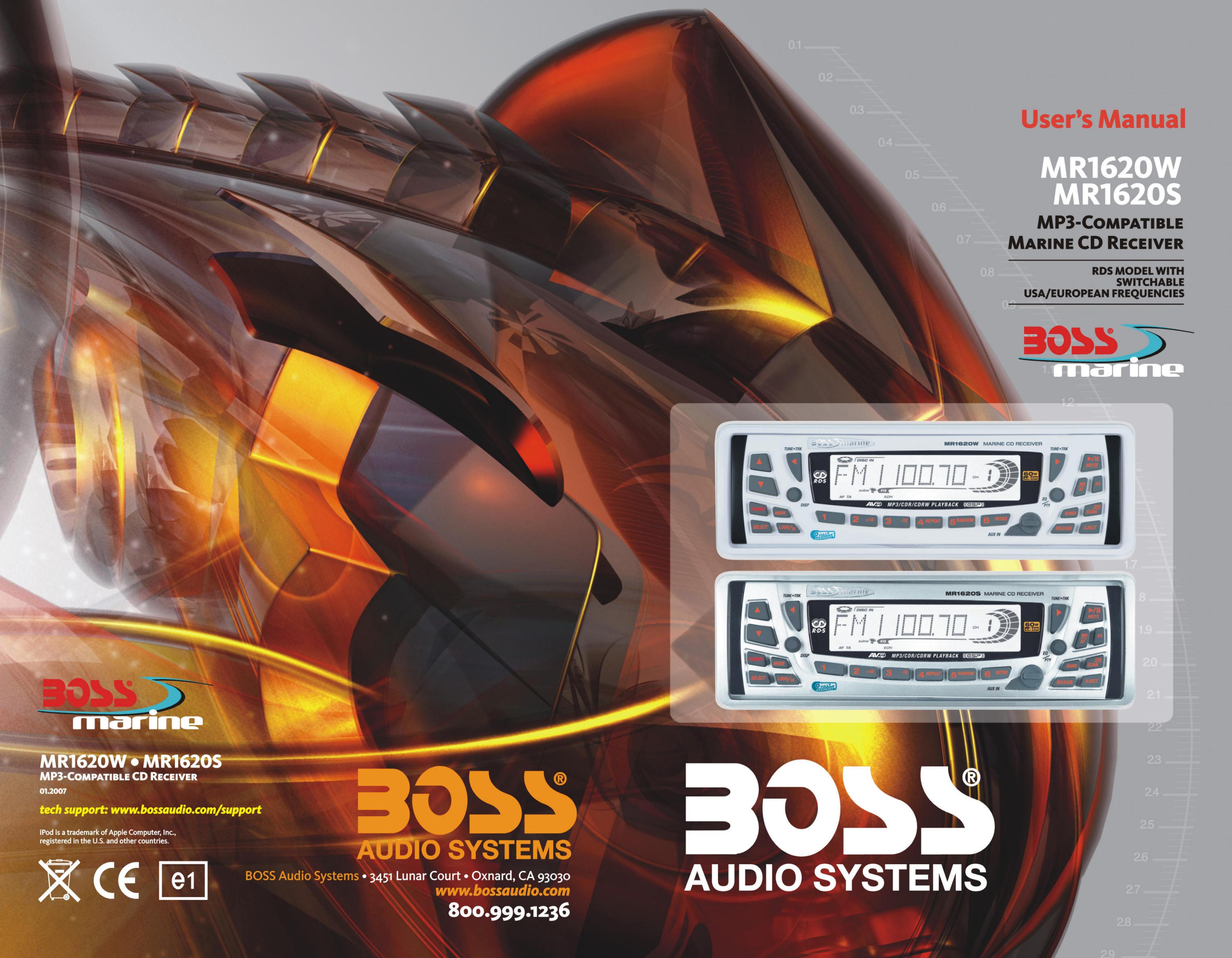 Boss Audio Systems MR1620S Marine RADAR User Manual