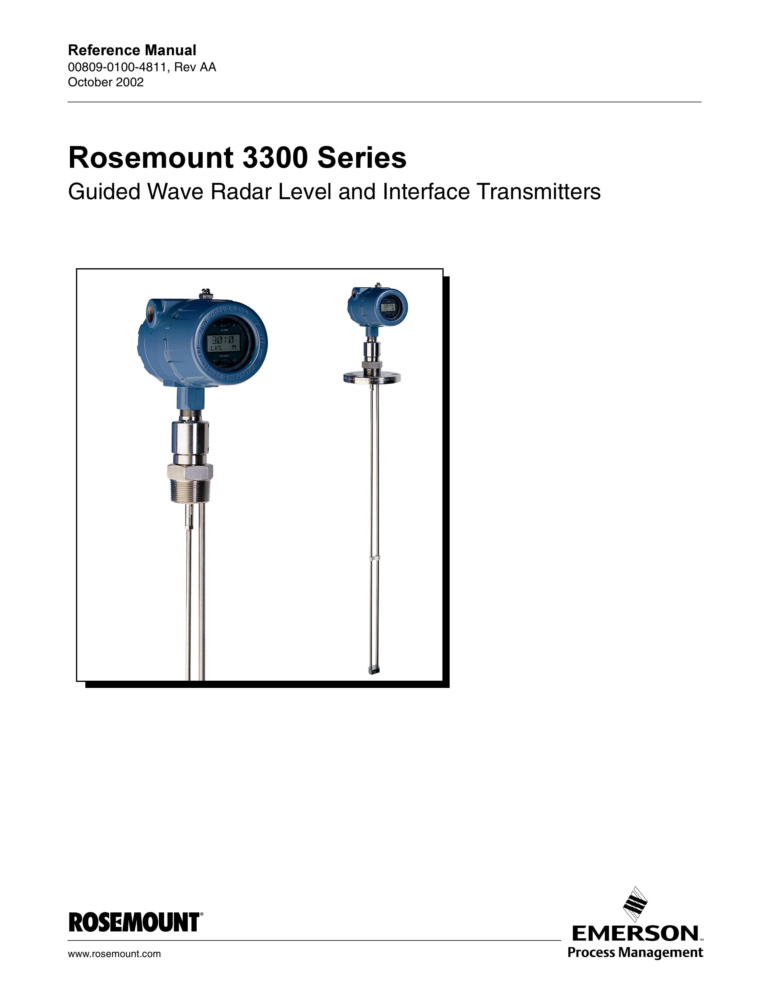 Emerson Process Management rosemount 3300 series Marine RADAR User Manual