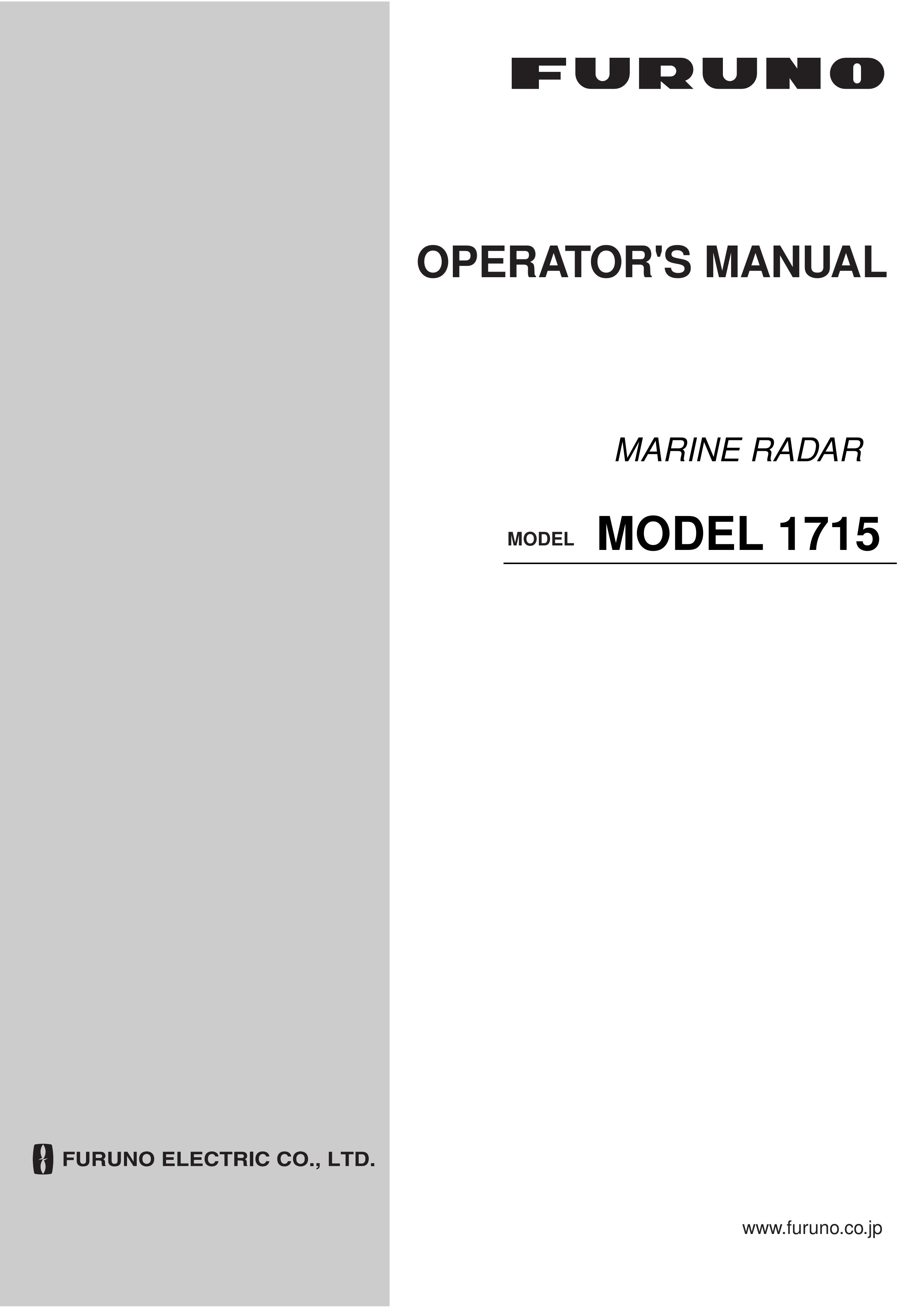 Furuno 1715 Marine RADAR User Manual