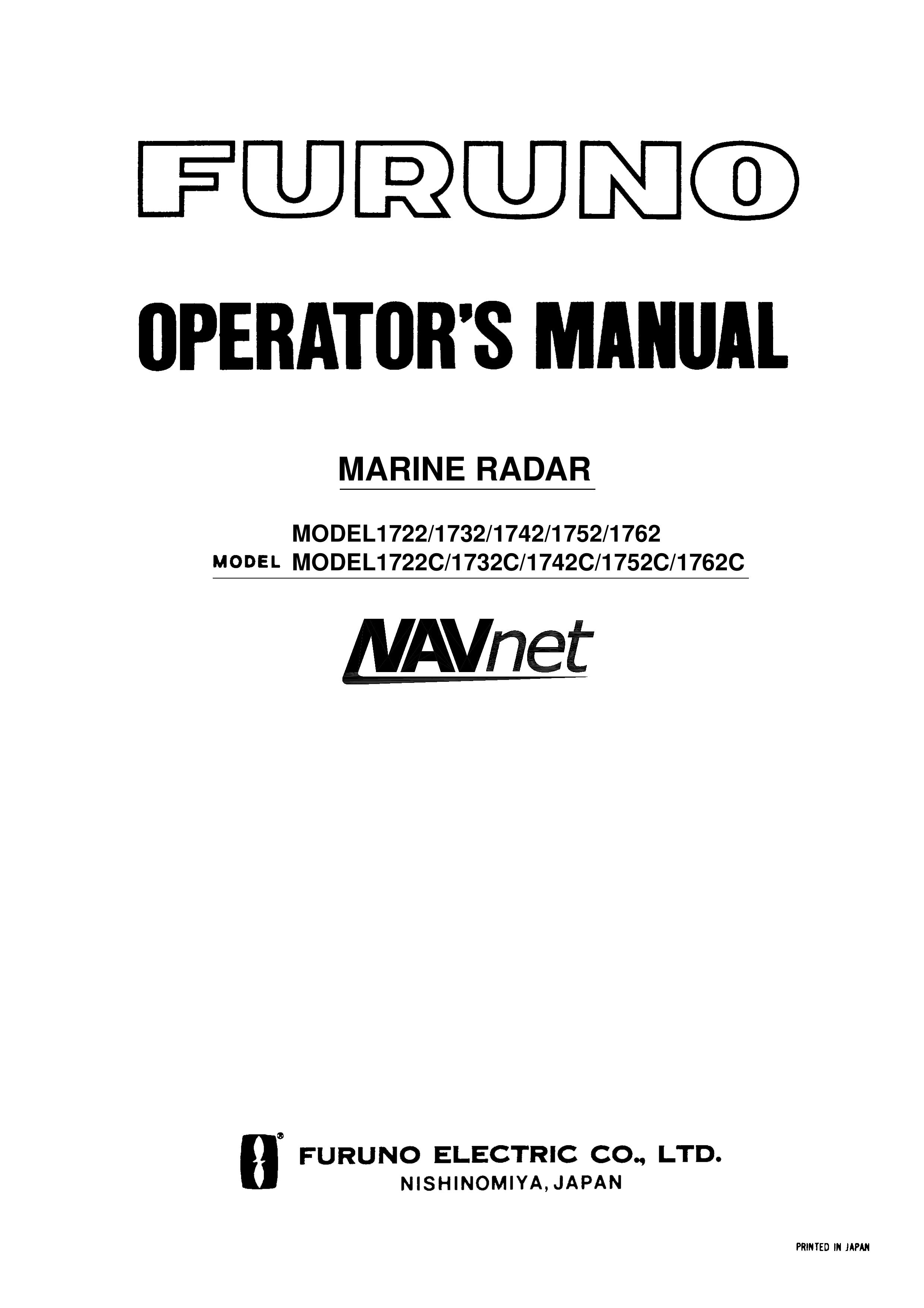 Furuno 1722c Marine RADAR User Manual