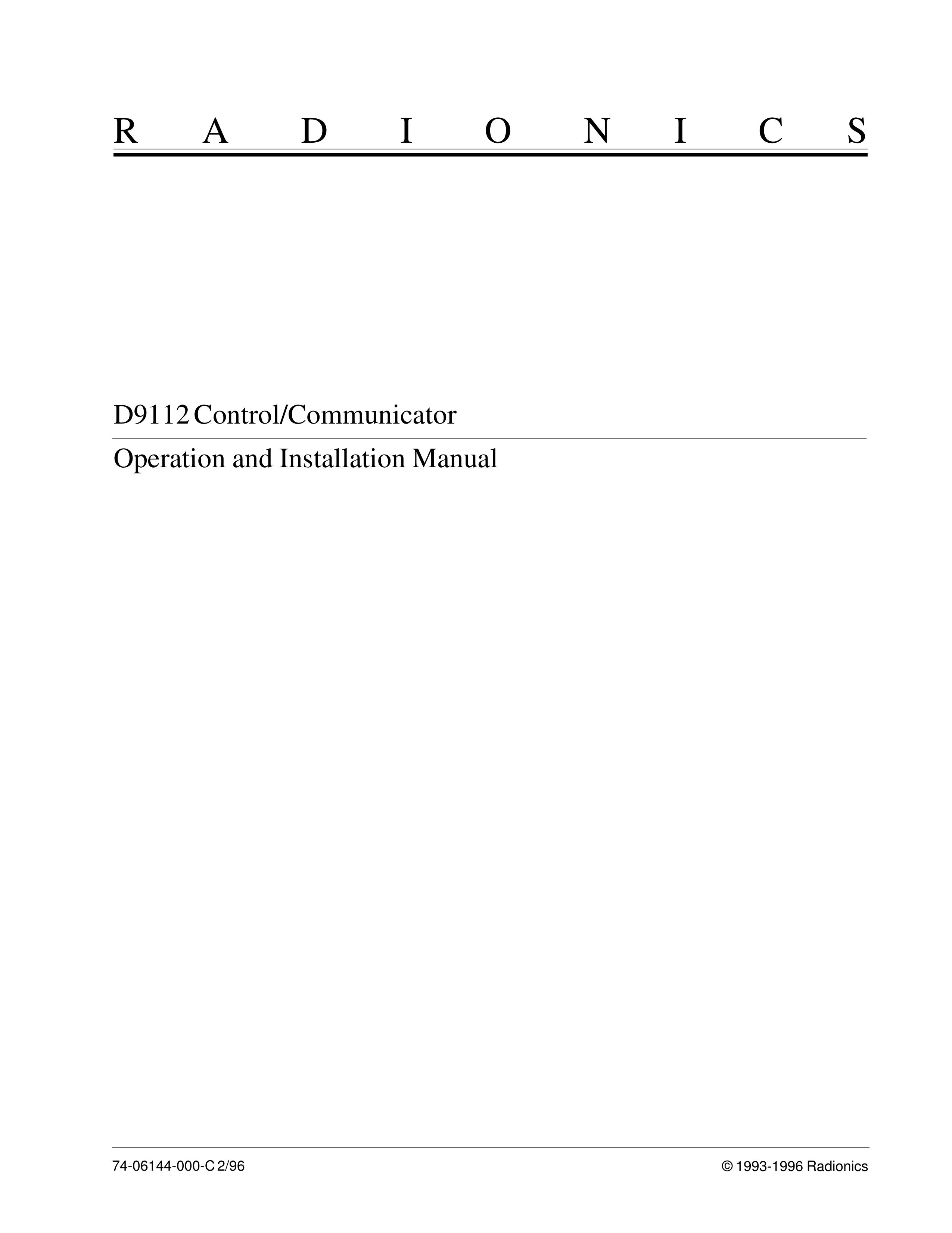 Bosch Appliances D9112 Marine Radio User Manual