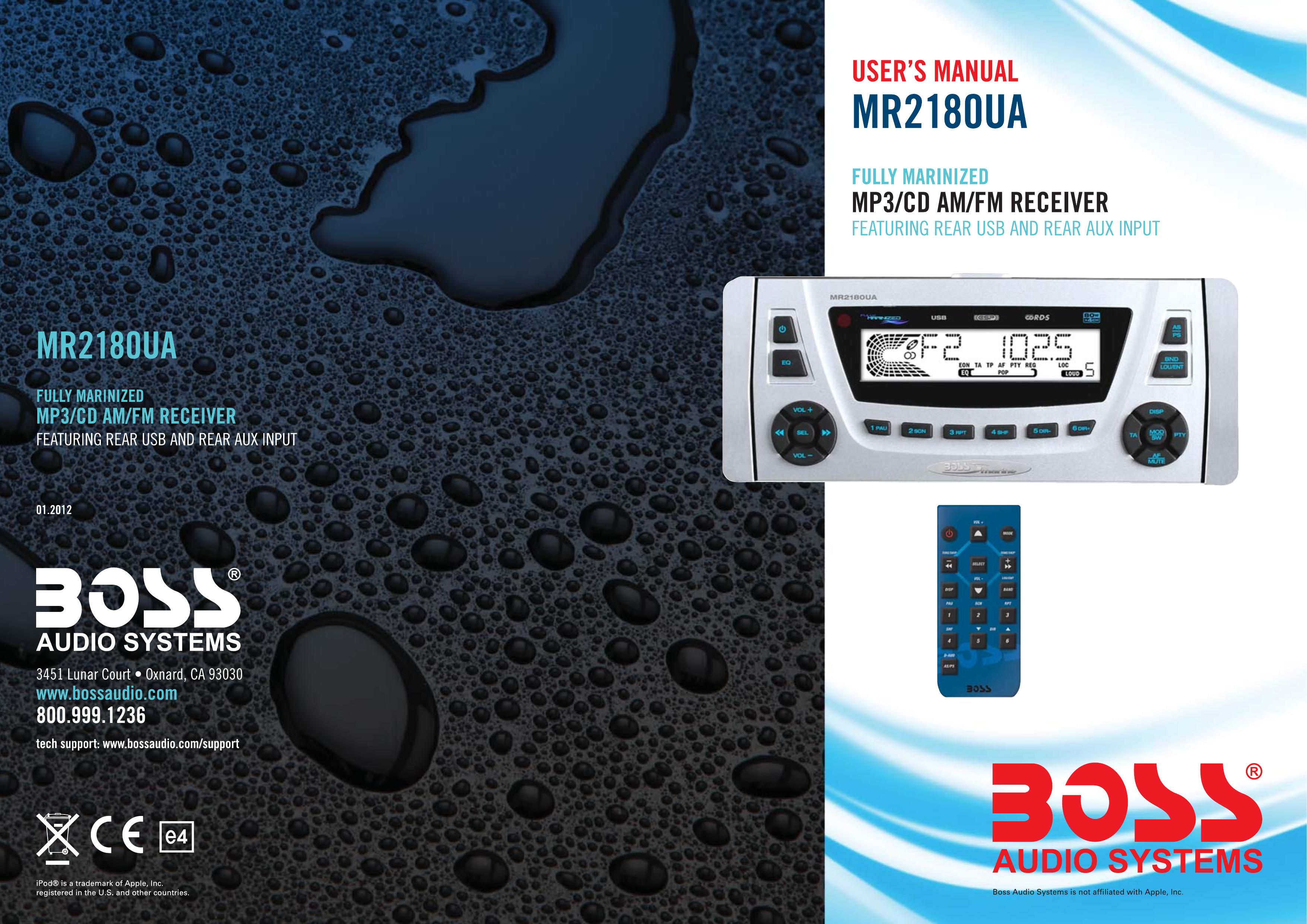 Boss Audio Systems MR218OUA Marine Radio User Manual