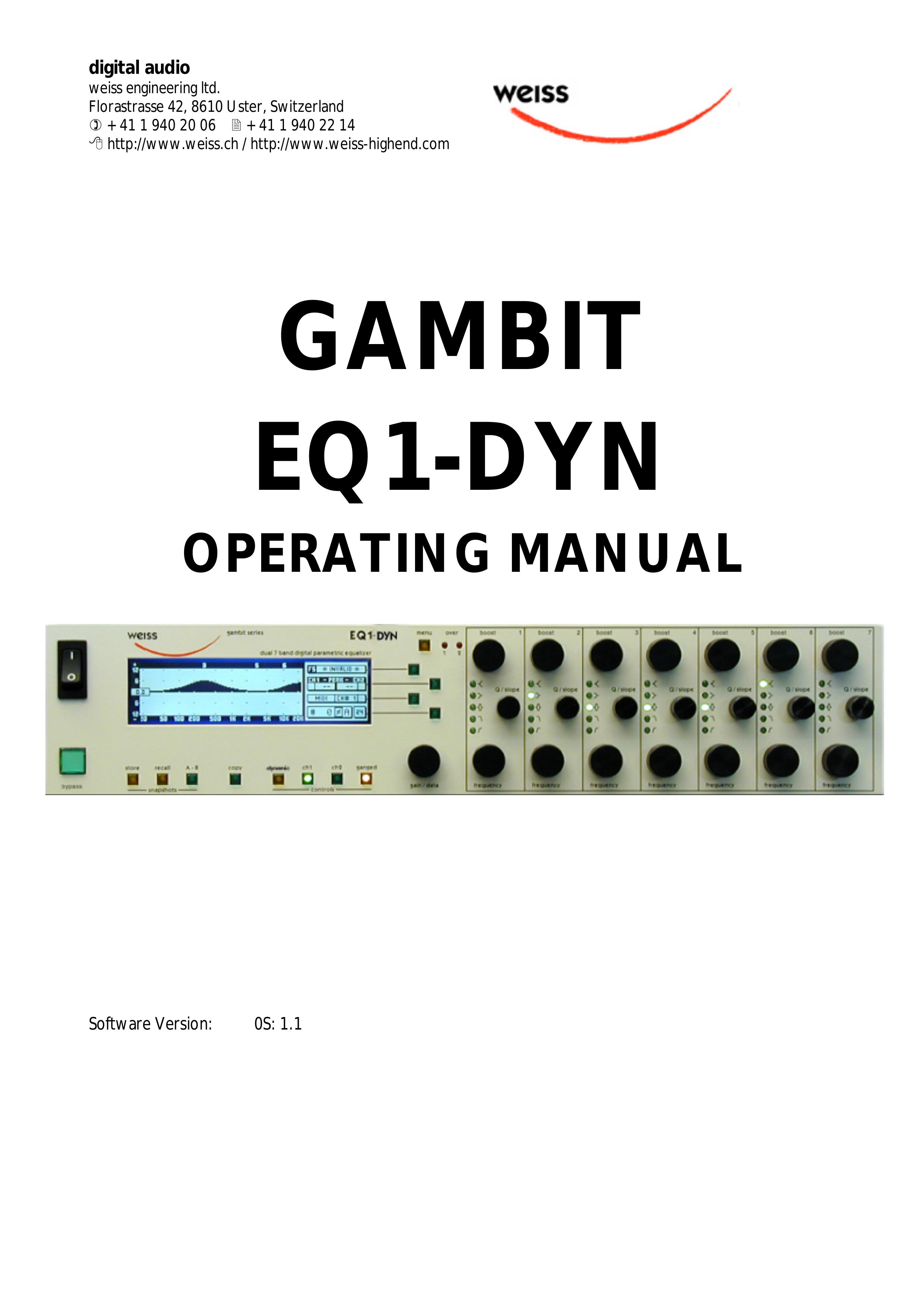 Edelweiss EQ1-DYN Marine Radio User Manual