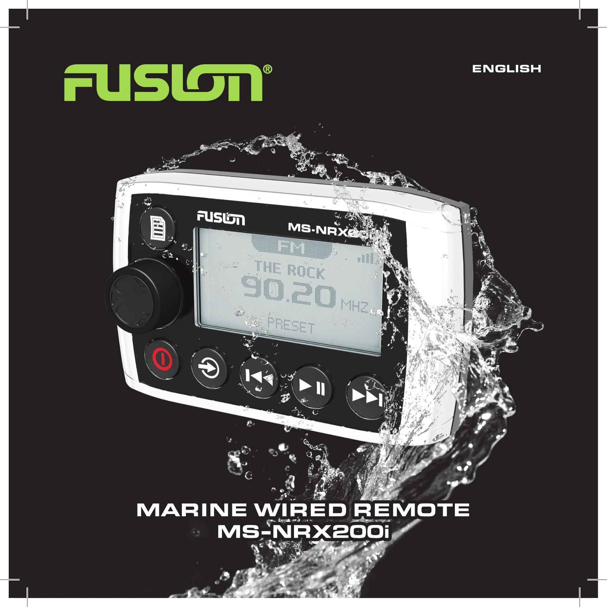Fusion MS-NRX200 Marine Radio User Manual
