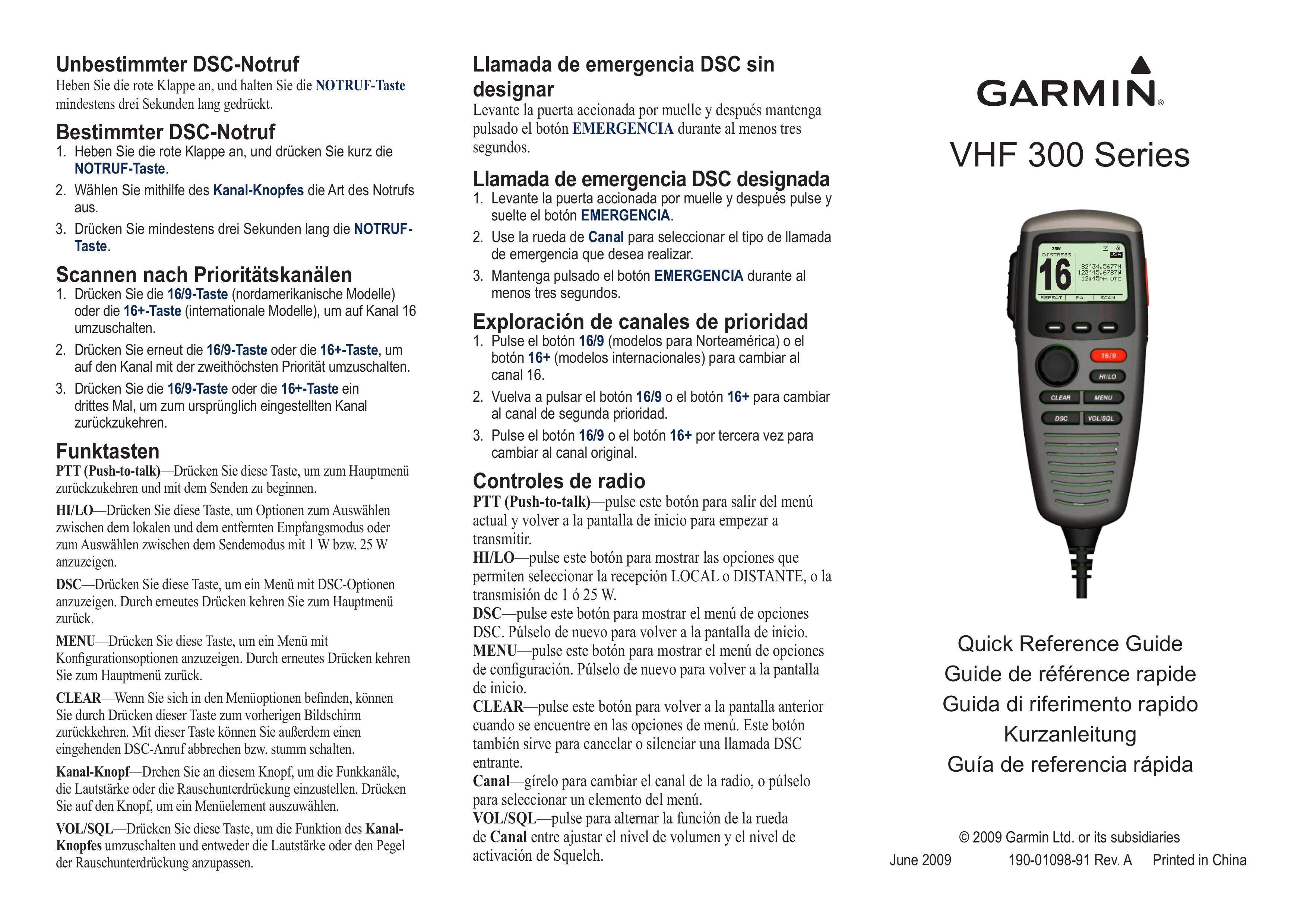 Garmin 190-01098-91 Marine Radio User Manual