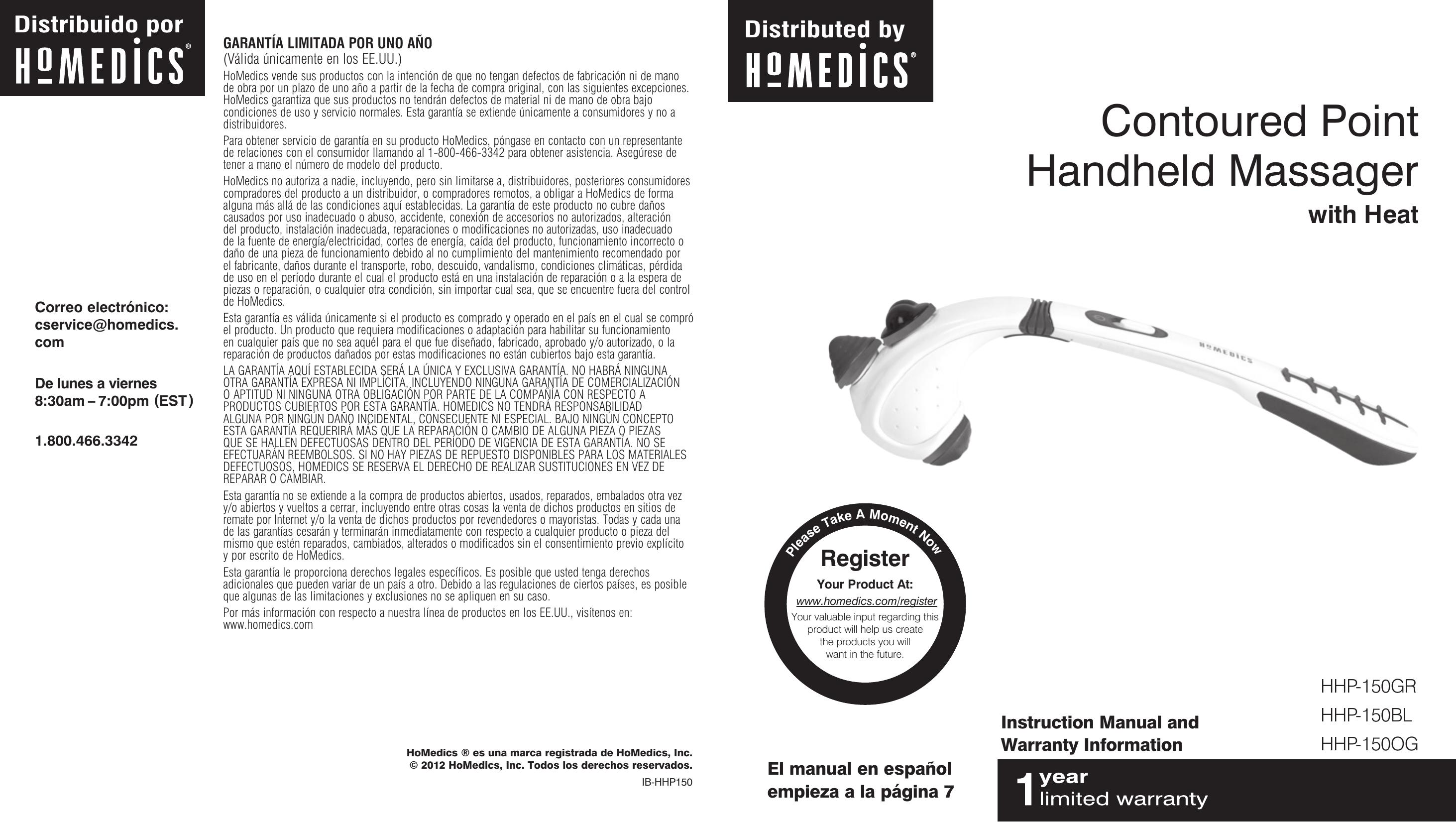 HoMedics HHP-150GR HHP-150BL HHP-150OG Marine Radio User Manual