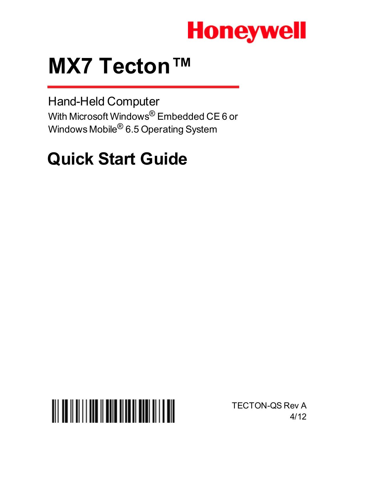 Honeywell MX7 Tecton Marine Radio User Manual