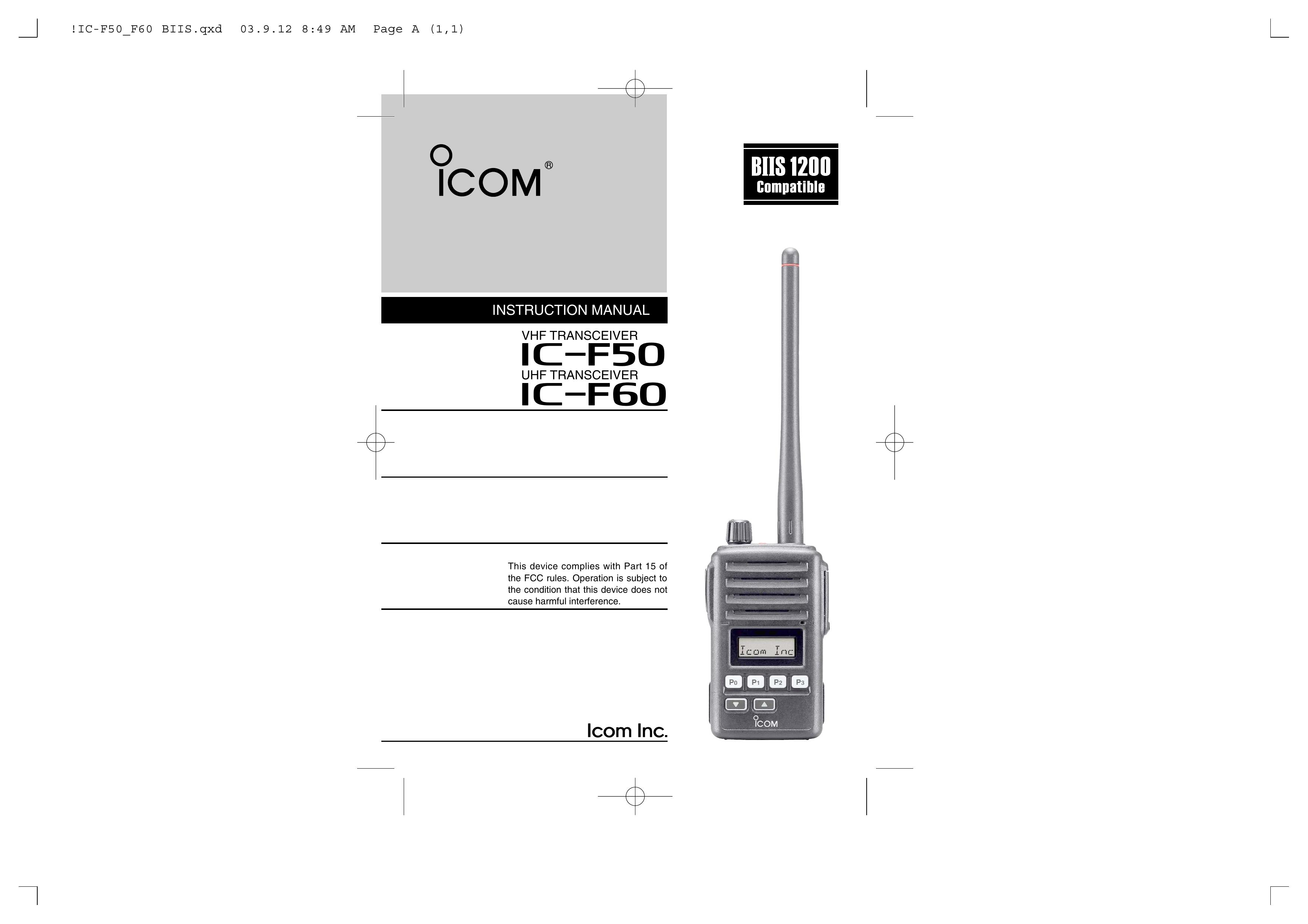Icom IC-460 Marine Radio User Manual