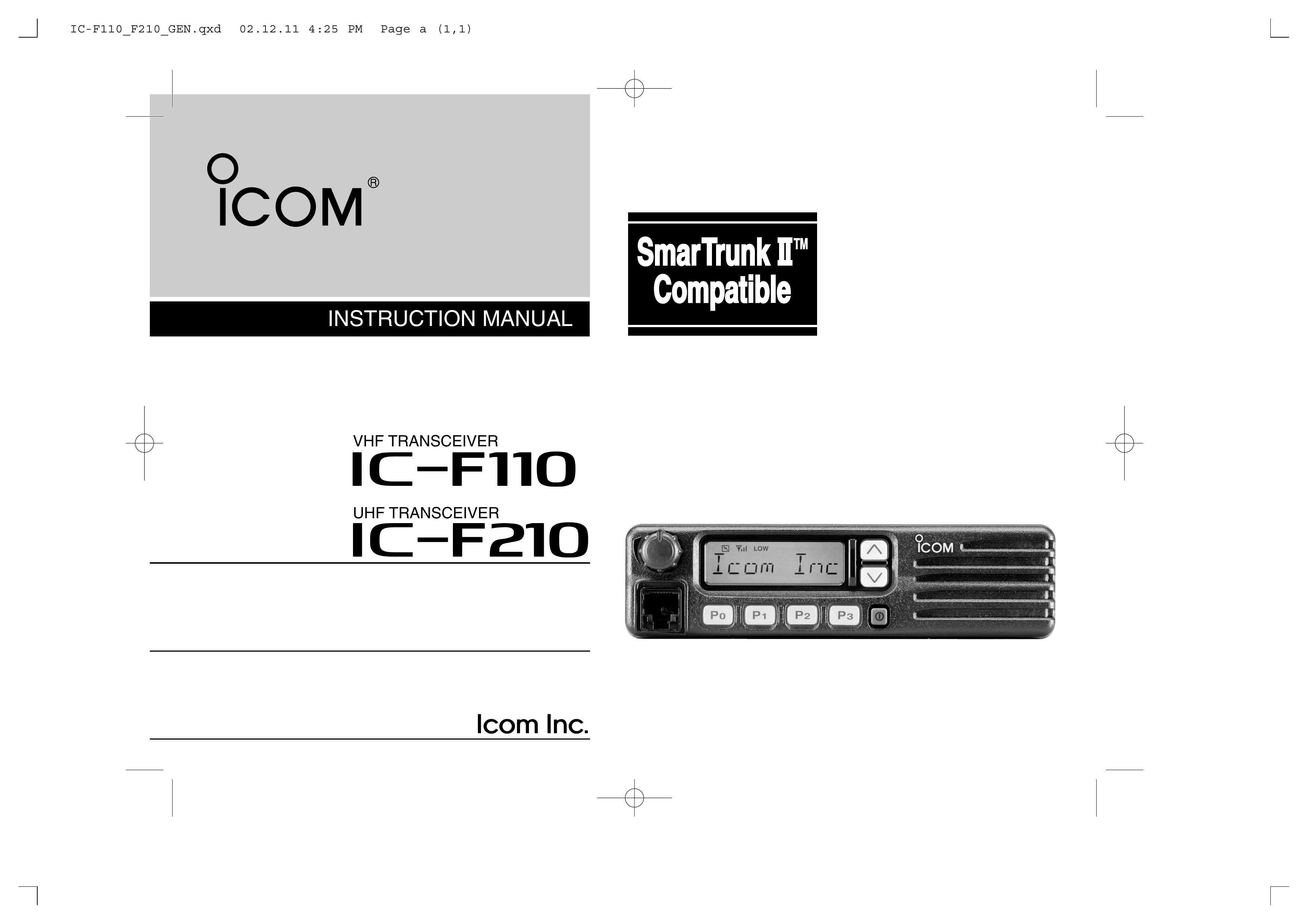 Icom IC-F110 Marine Radio User Manual