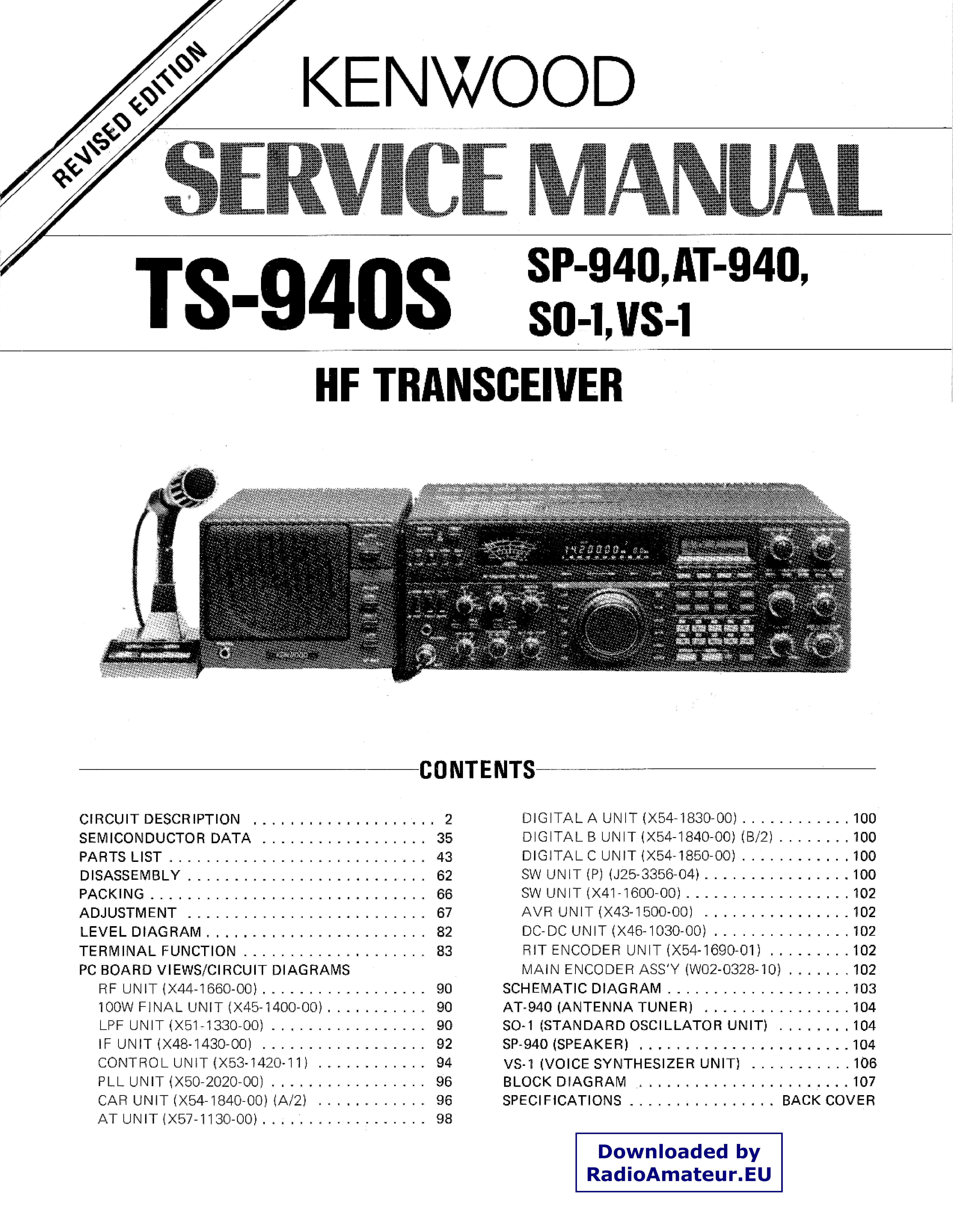 Kenwood hf transceiver Marine Radio User Manual