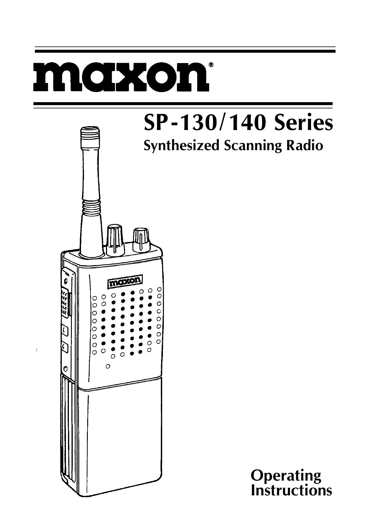 Maxon Telecom SP-130 Marine Radio User Manual
