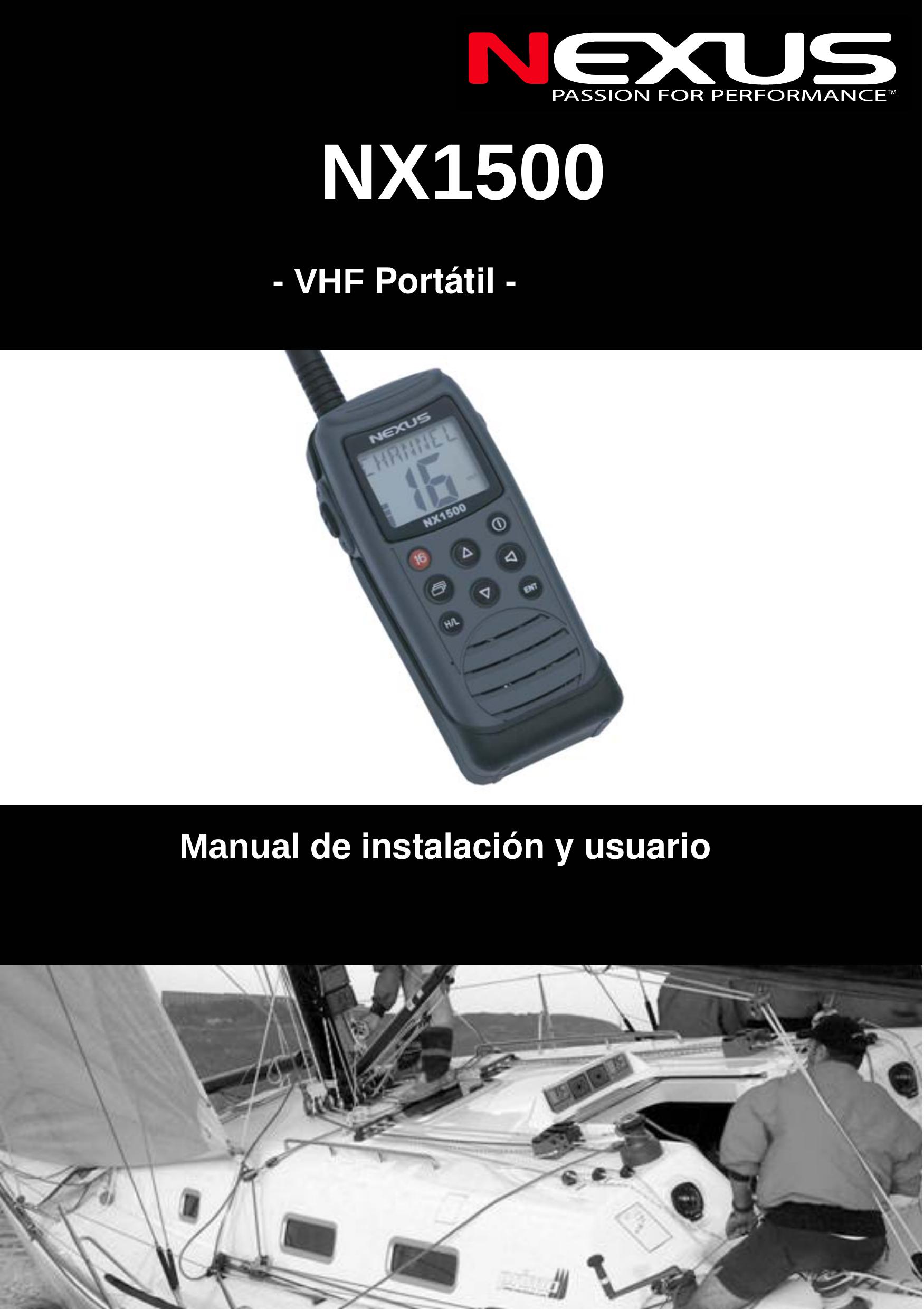 Nexus 21 NX1500 Marine Radio User Manual