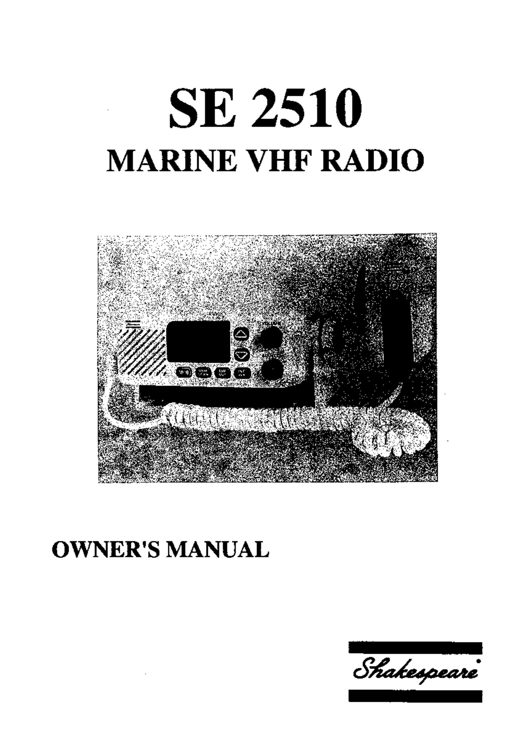 Shakespeare Electronic SE 2510 Marine Radio User Manual