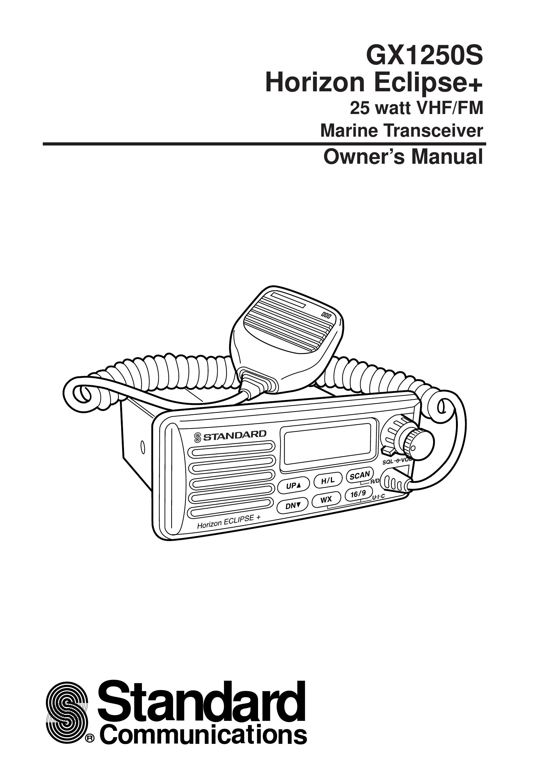 Standard Horizon GX1250S Marine Radio User Manual