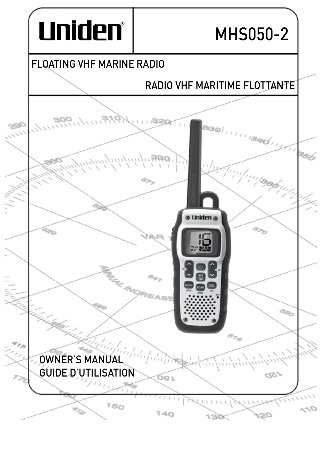 Uniden MHS050-2 Marine Radio User Manual