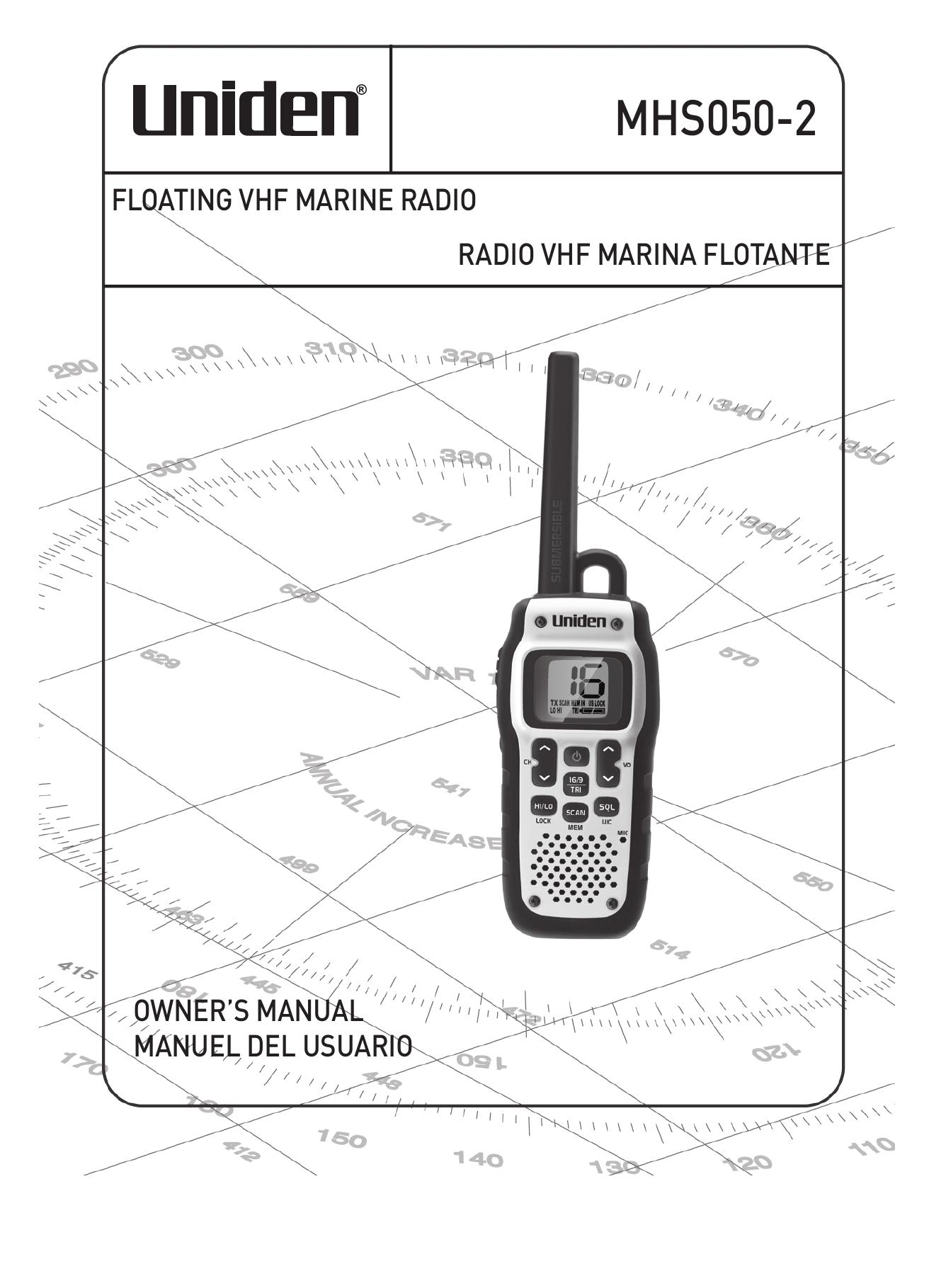 Uniden MHS050-2 Marine Radio User Manual