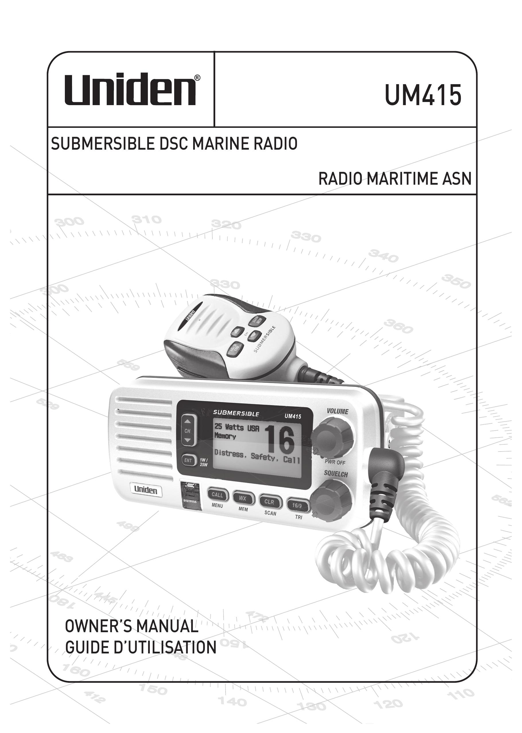 Uniden UM415 Marine Radio User Manual