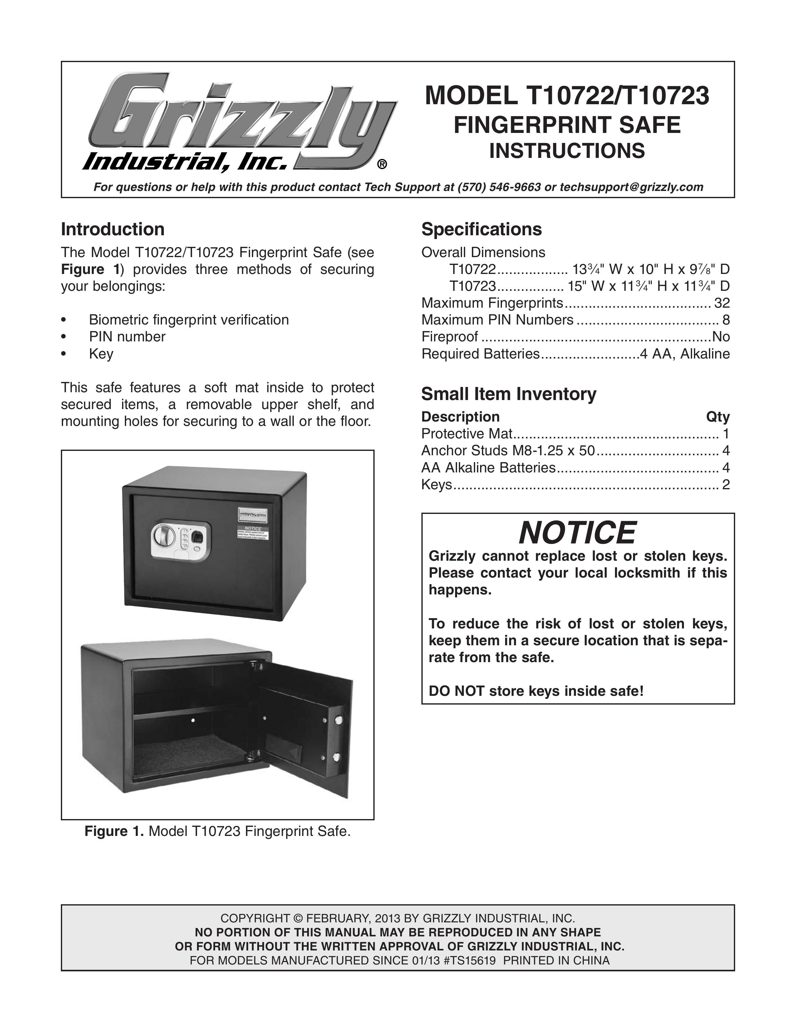 Grizzly T10723 Marine Safety Devices User Manual