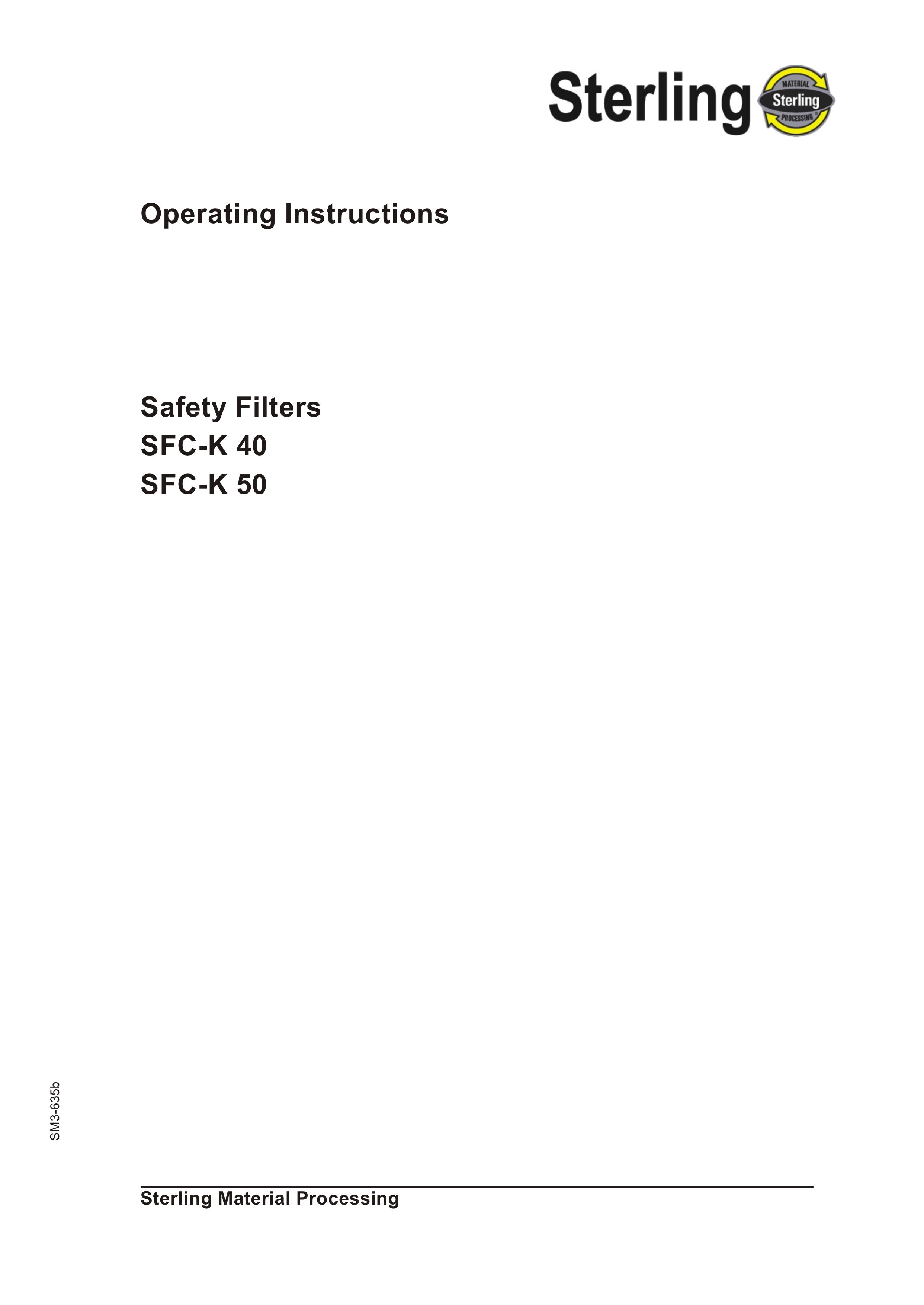 Sterling SFC-K 40 Marine Safety Devices User Manual
