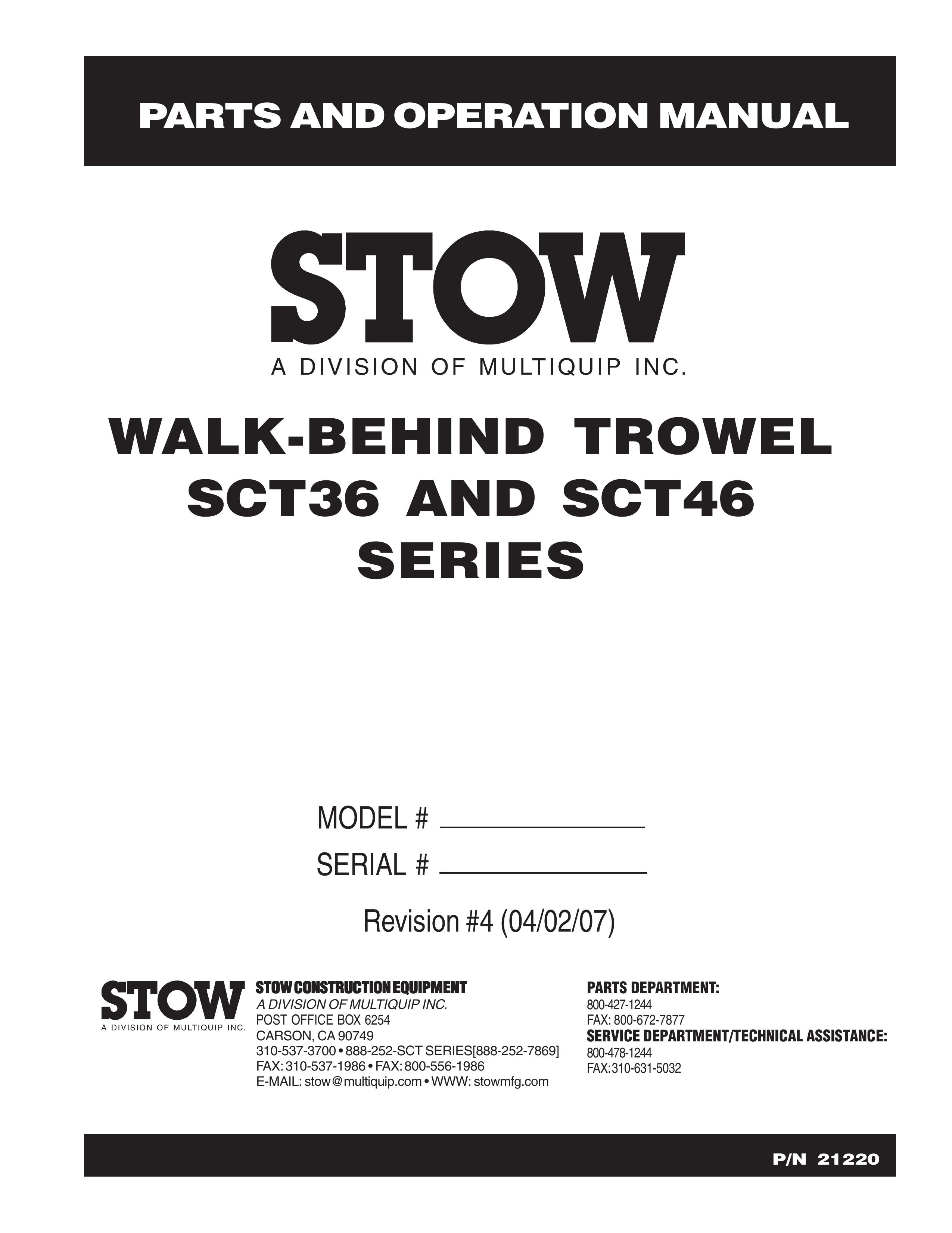 Stow SCT36 Marine Safety Devices User Manual