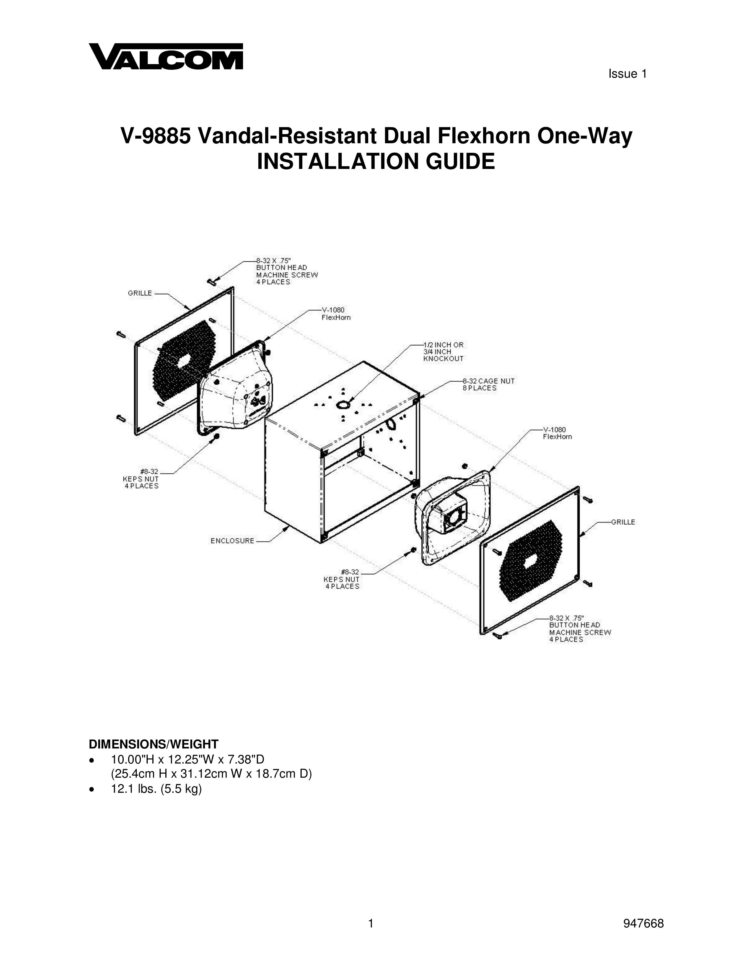 Valcom V-9885 Marine Safety Devices User Manual