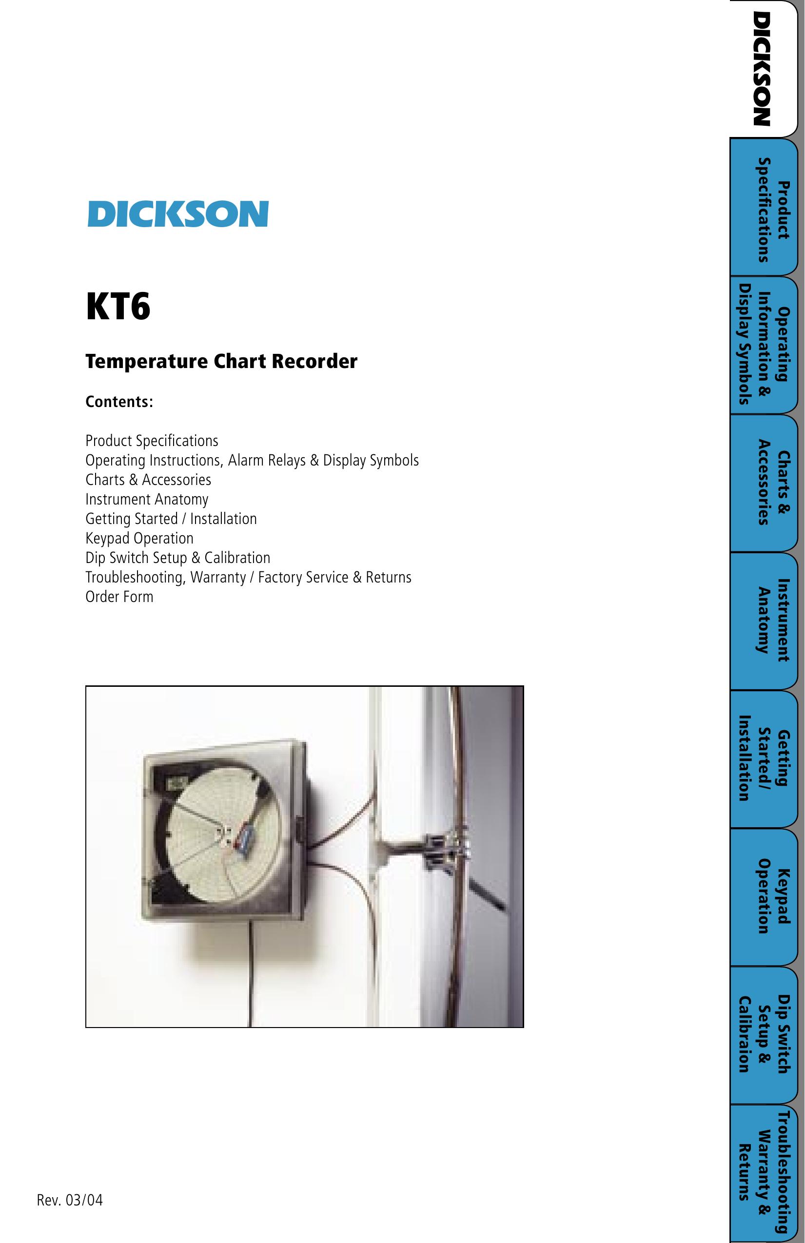 Dickson Industrial KT6 Marine Sanitation System User Manual