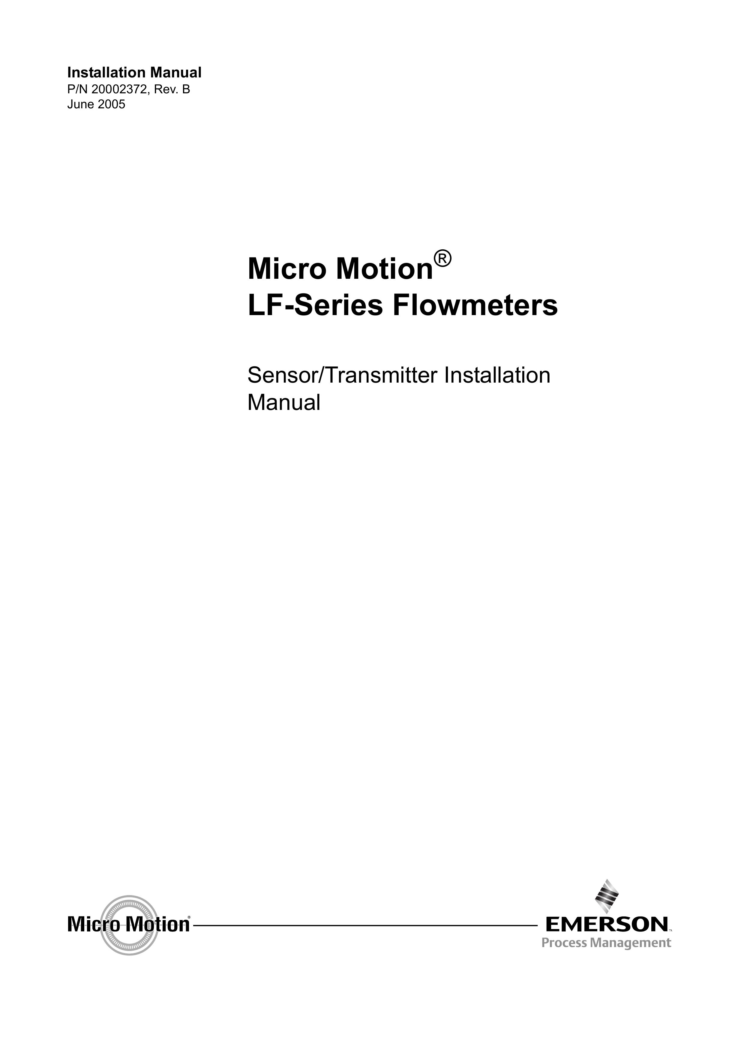 Emerson Process Management LF-Series Marine Sanitation System User Manual