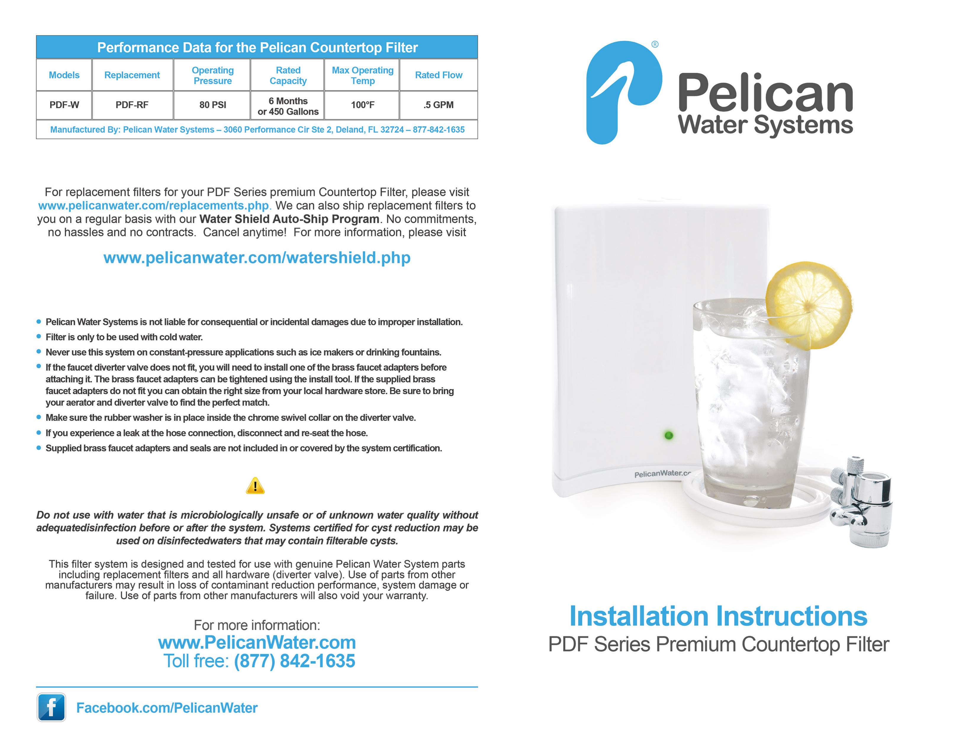 Pelican PDF-W Marine Sanitation System User Manual