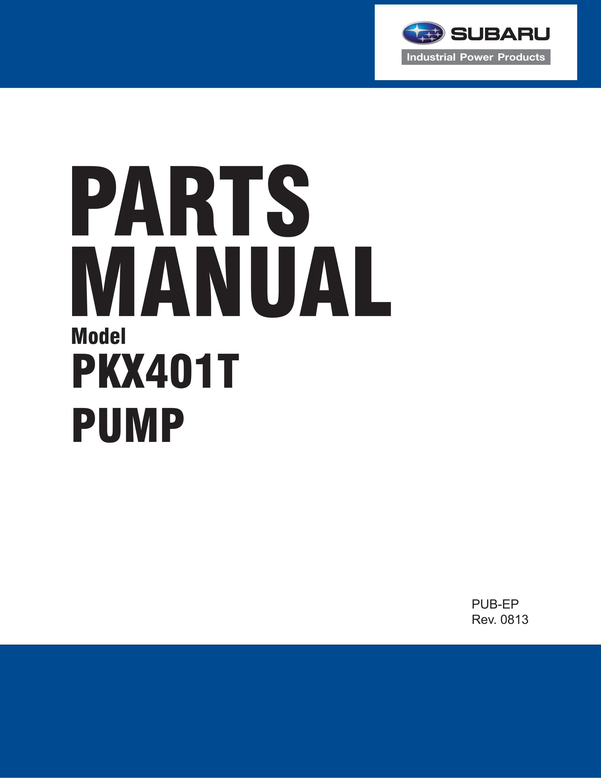 Subaru PKX401T Marine Sanitation System User Manual
