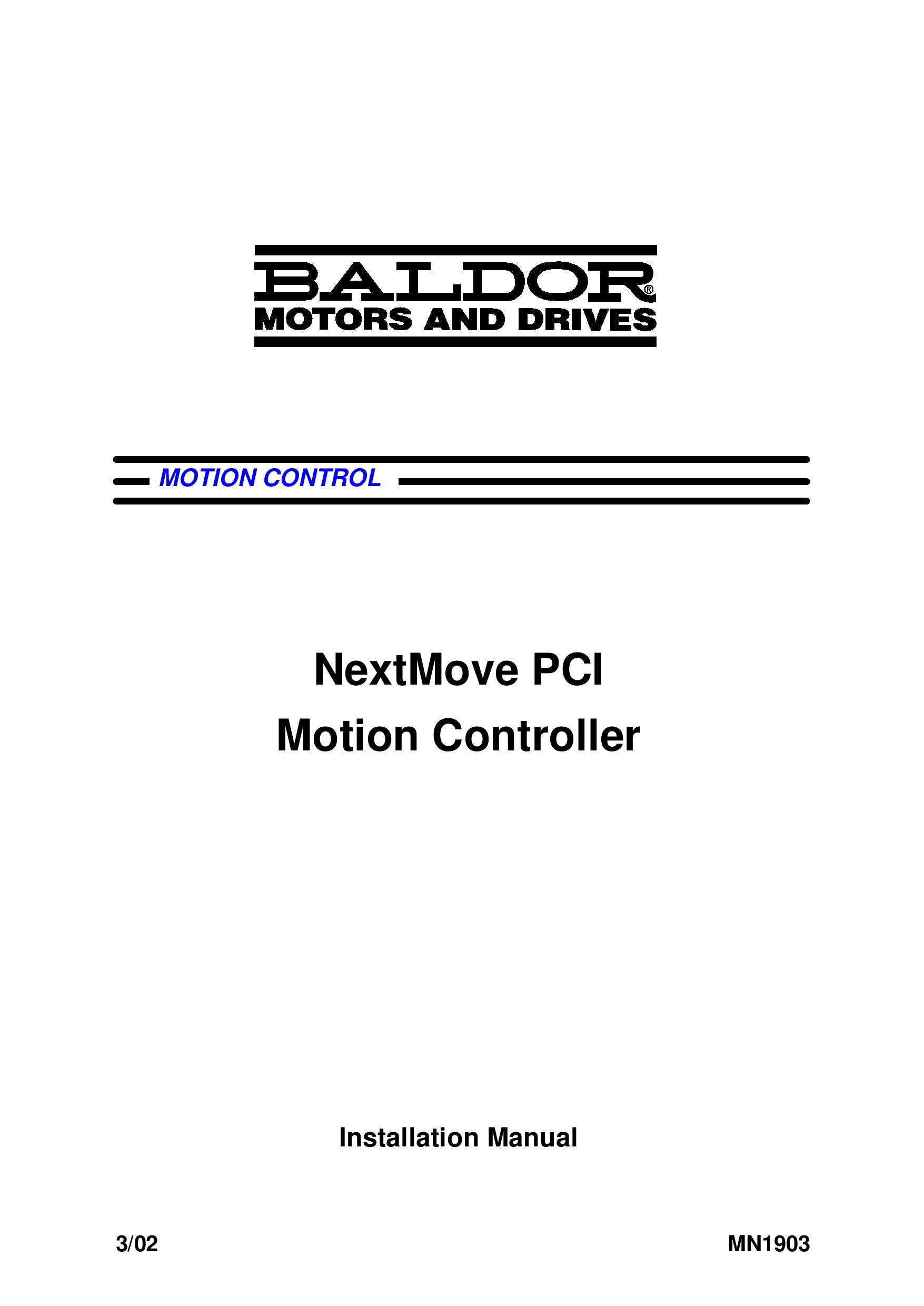 Baldor MN1903 Outboard Motor User Manual