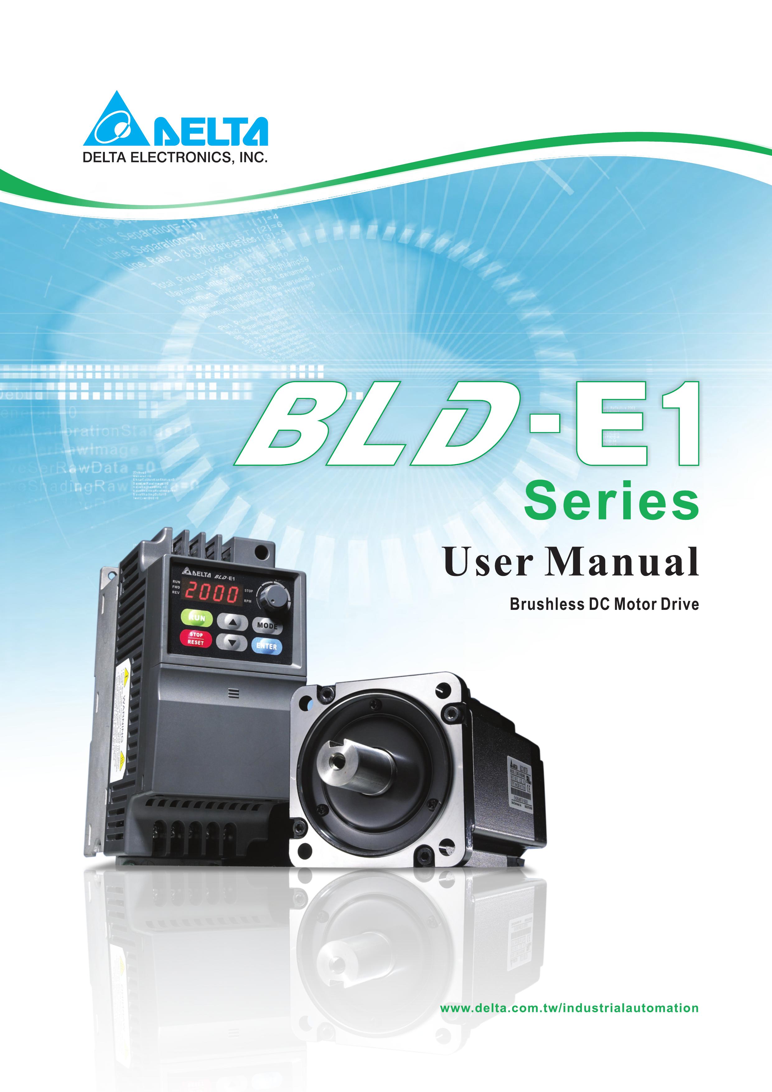 Delta BLD-E1 Series Outboard Motor User Manual