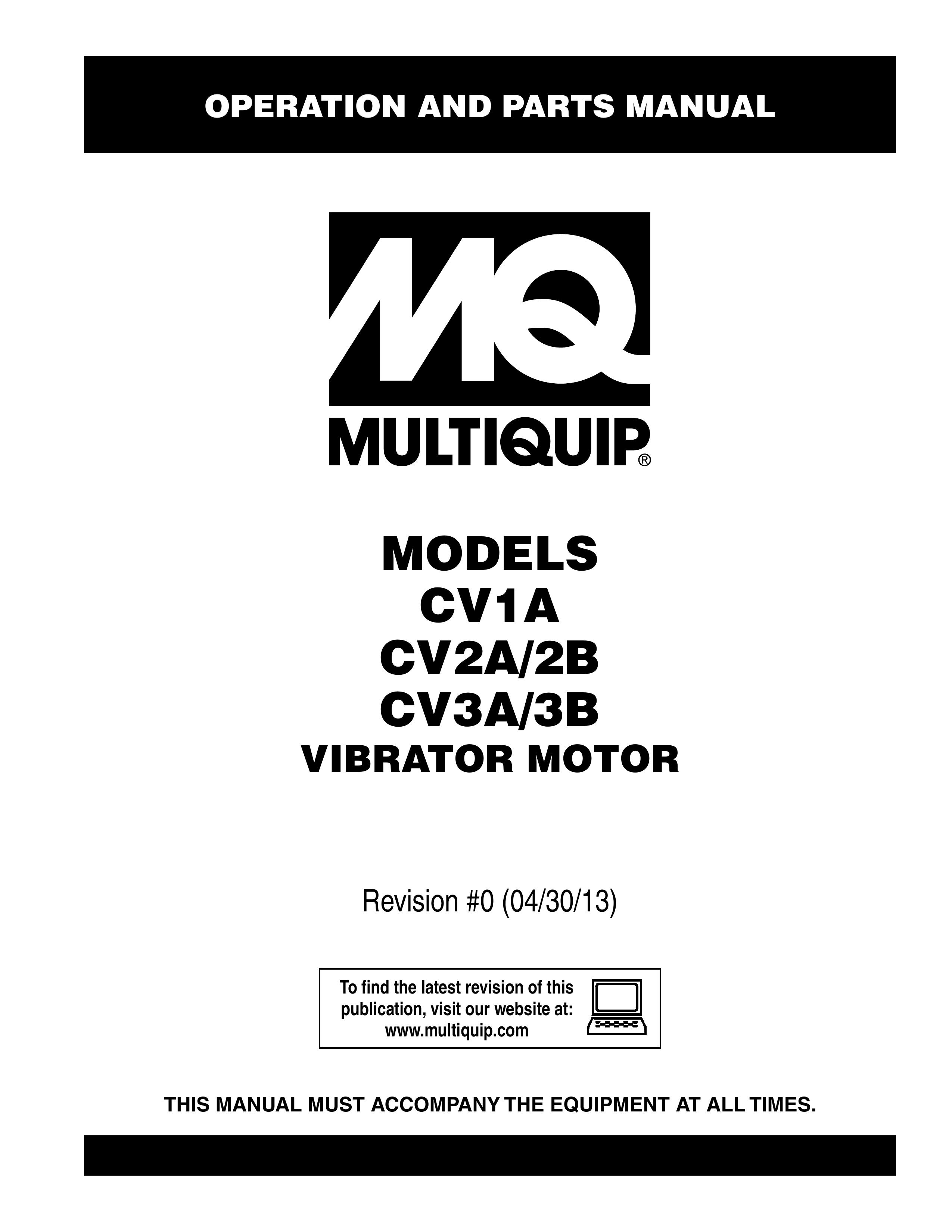 Multiquip CV1A Outboard Motor User Manual