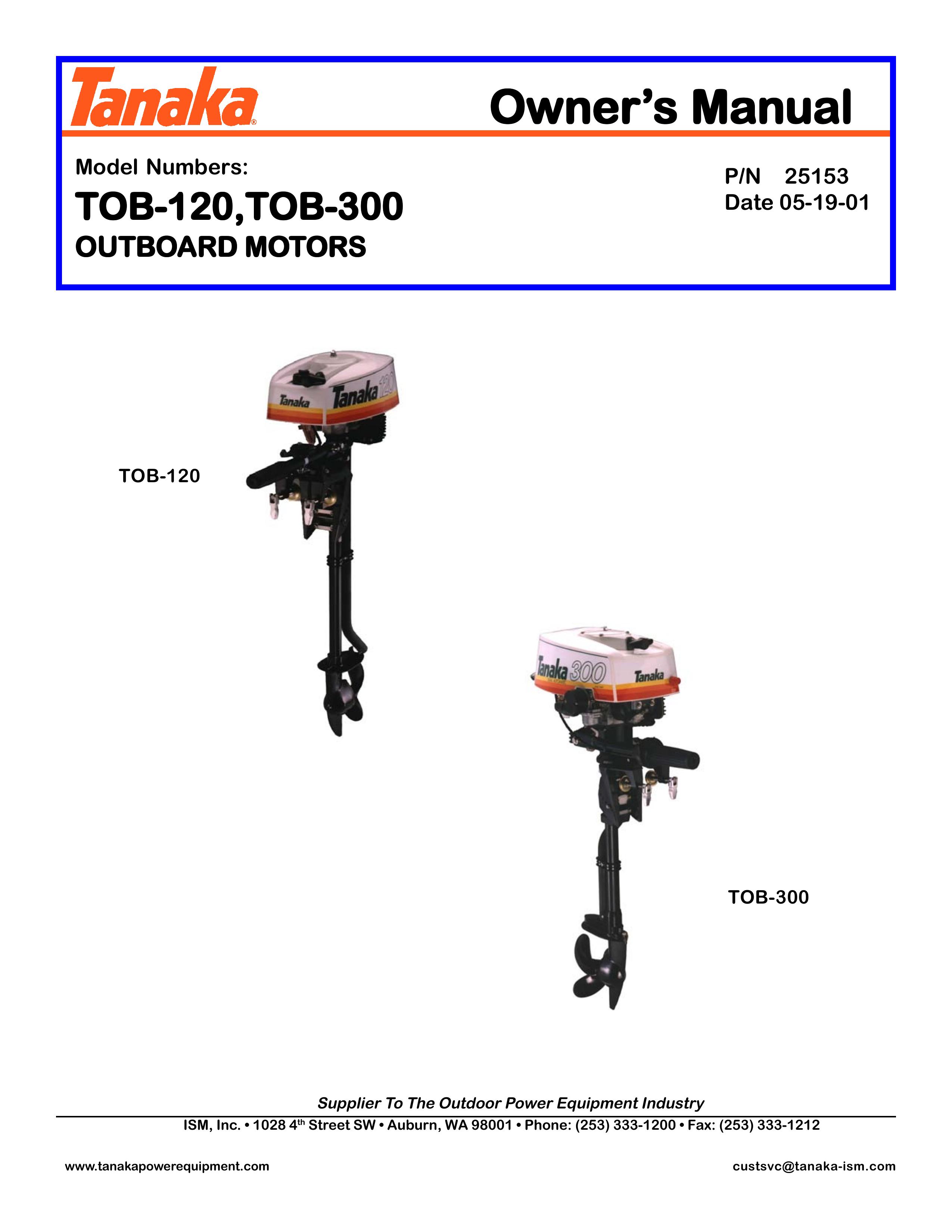 Tanaka TOB-120 Outboard Motor User Manual