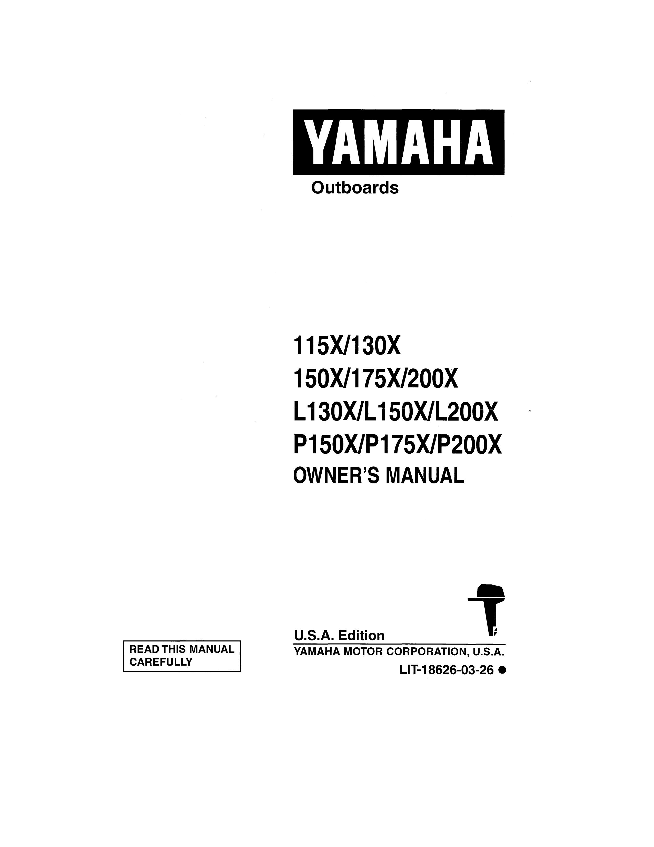 Yamaha 150X Outboard Motor User Manual