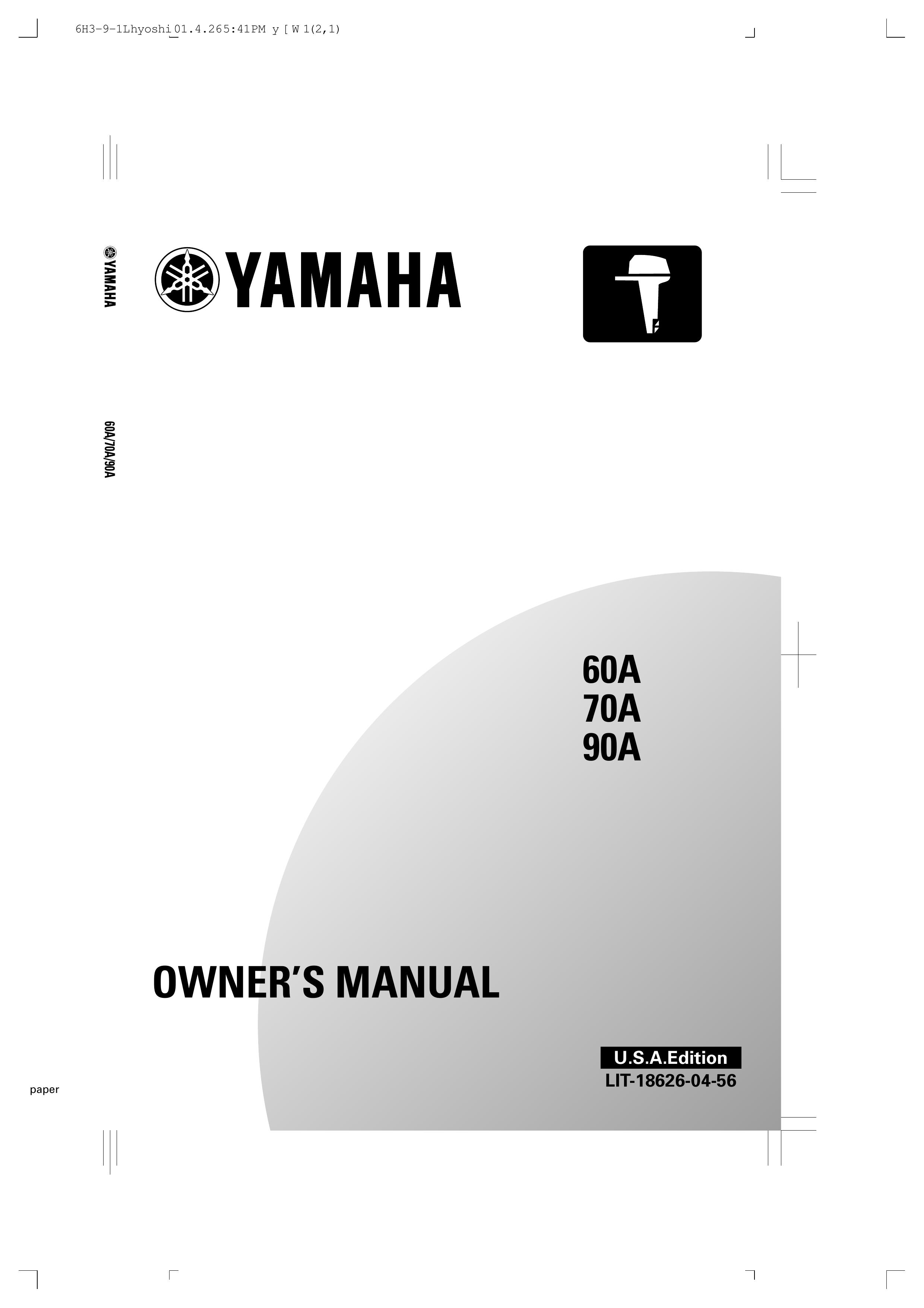 Yamaha 60A Outboard Motor User Manual