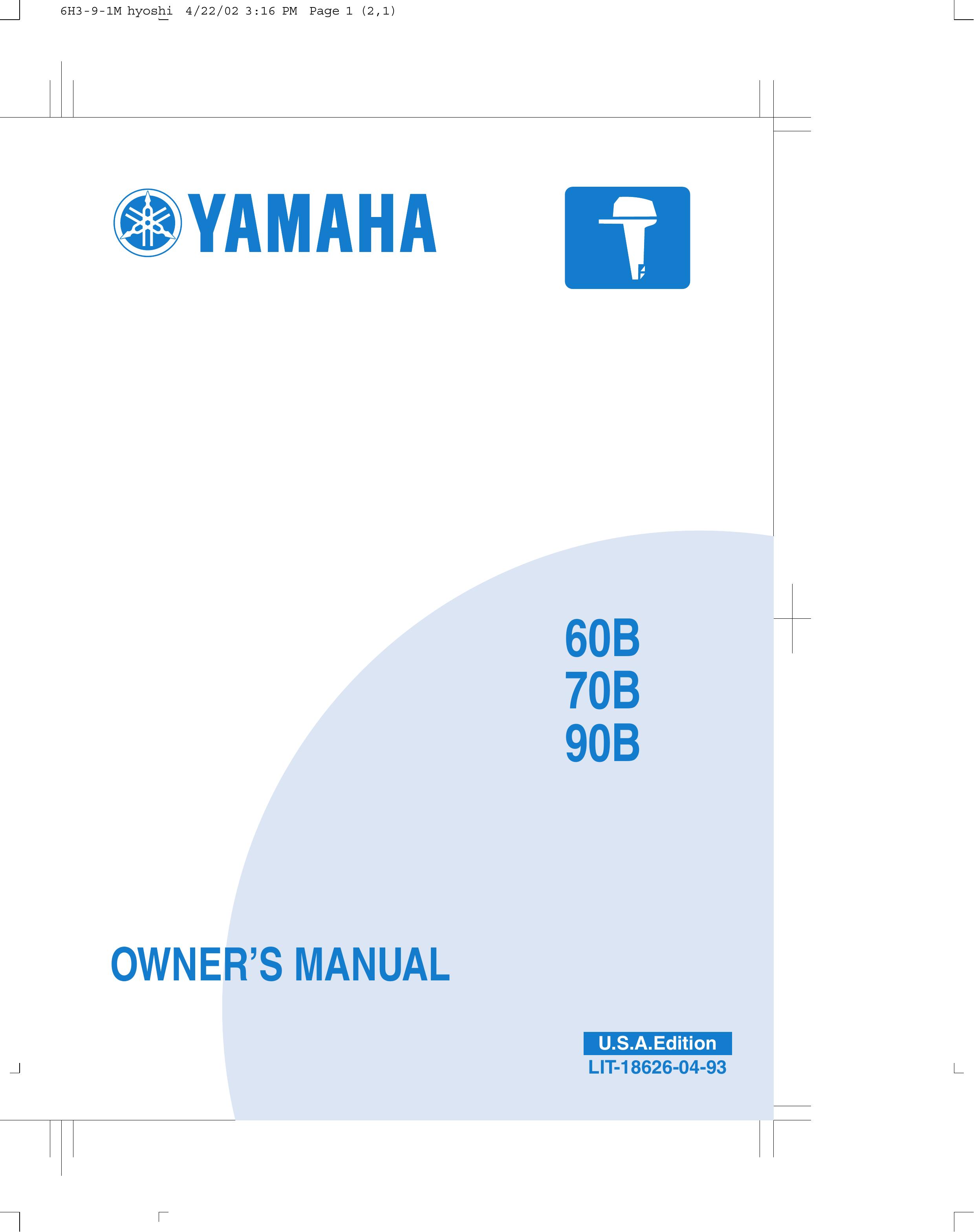 Yamaha 70B Outboard Motor User Manual