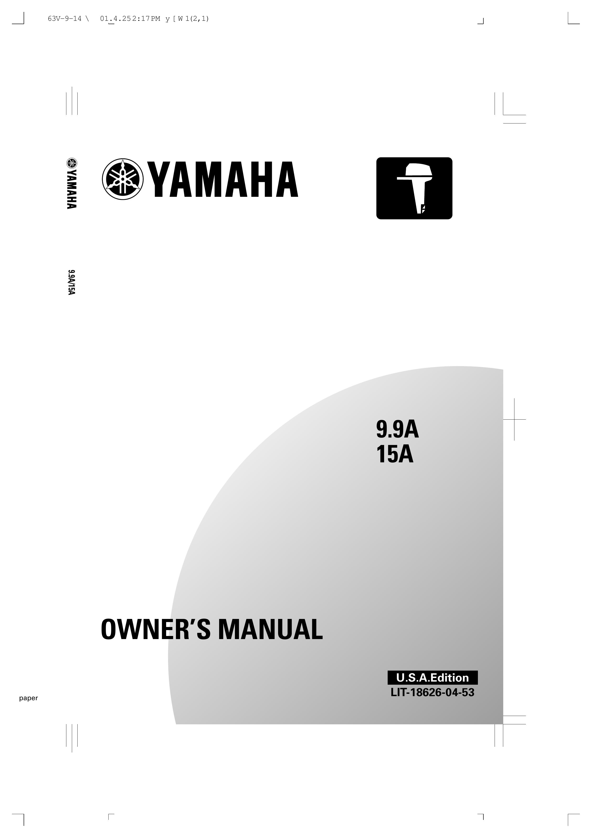 Yamaha 9.9A Outboard Motor User Manual