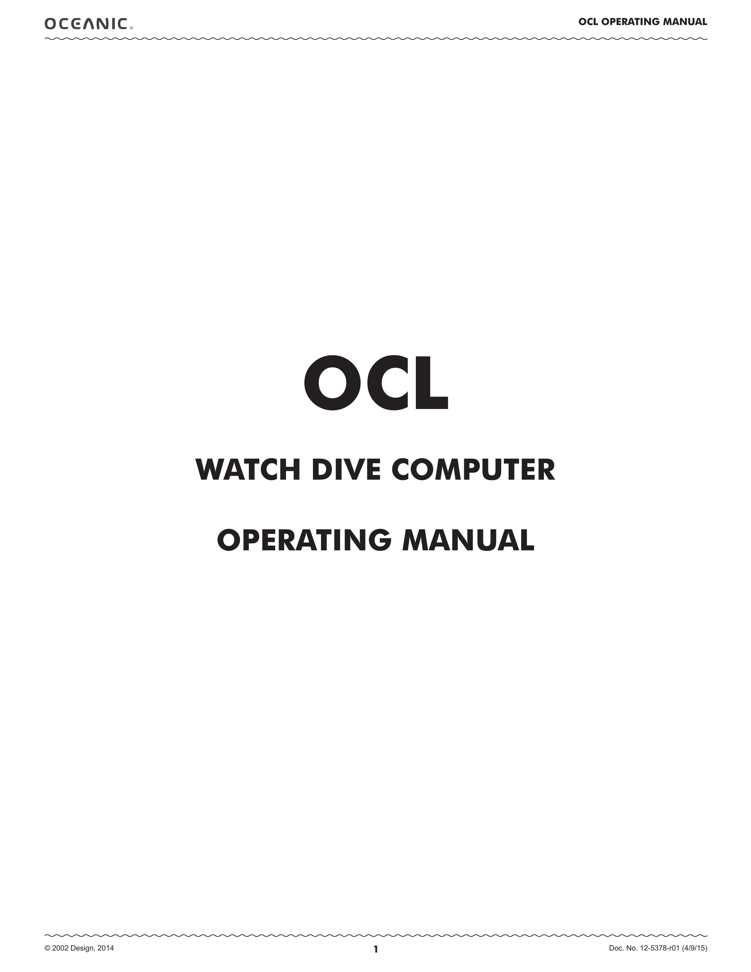 Oceanic 04-8930-07 Scuba Diving Equipment User Manual