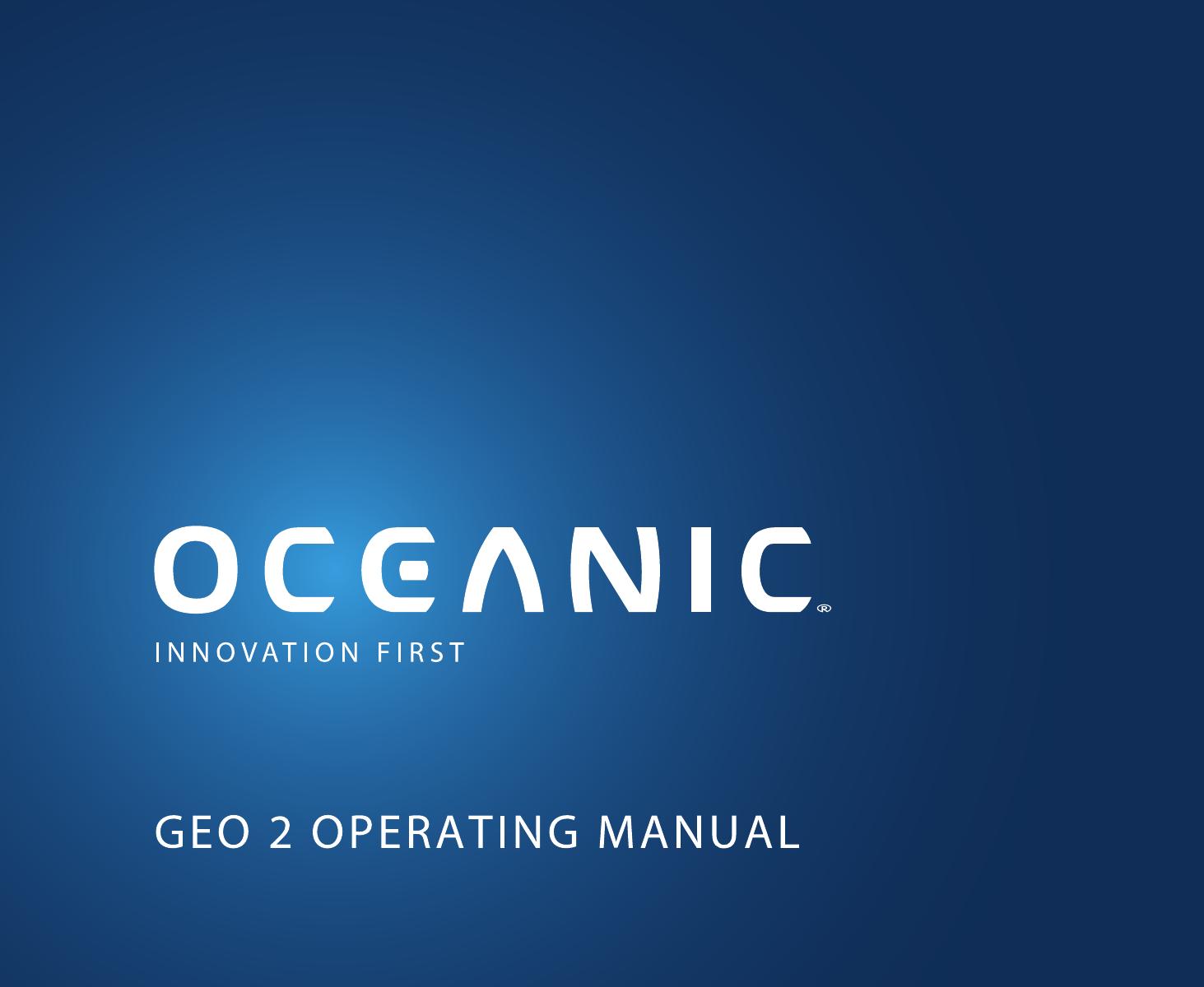 Oceanic 04.8929.16 Scuba Diving Equipment User Manual