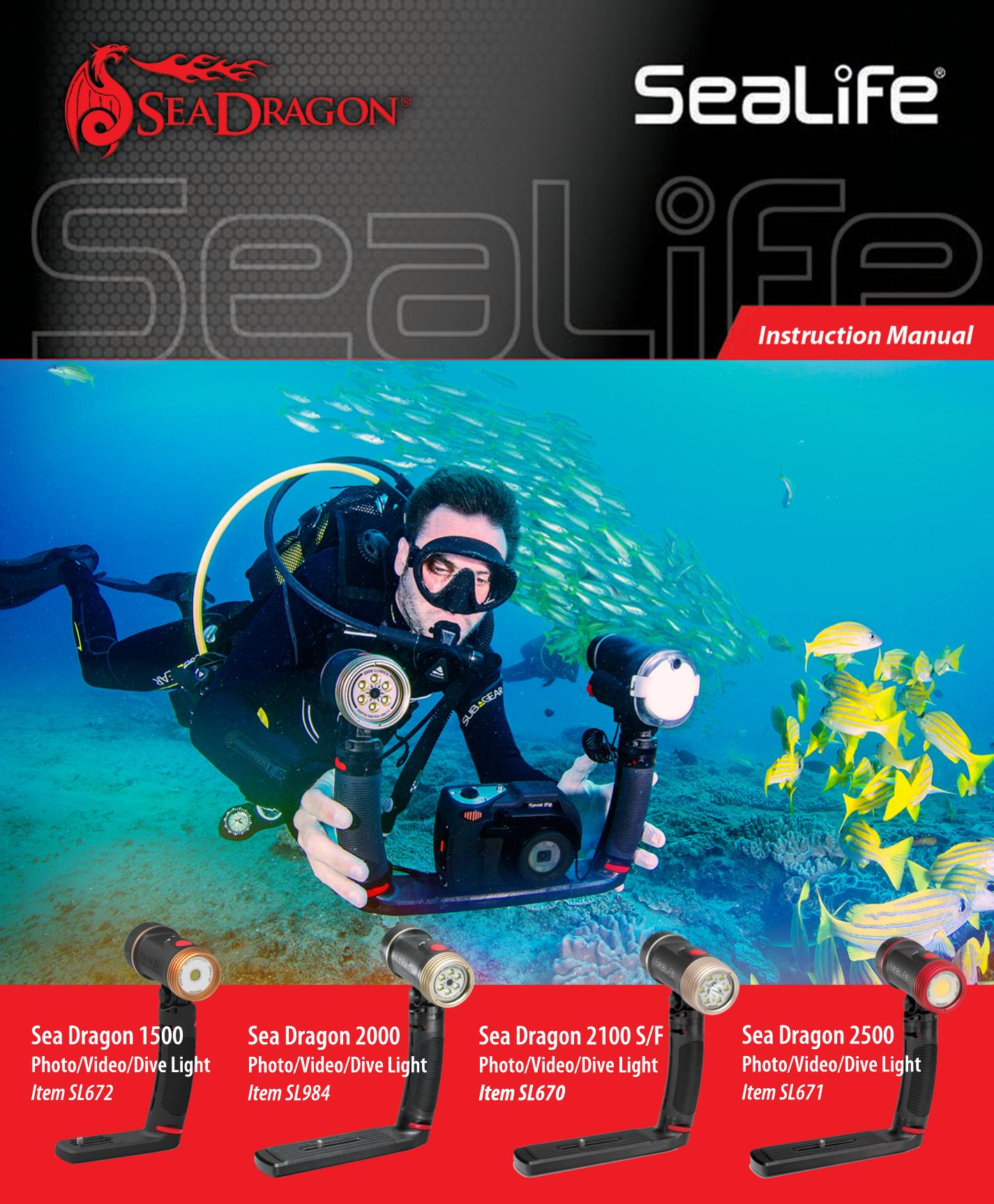 Sealife SL670 Scuba Diving Equipment User Manual