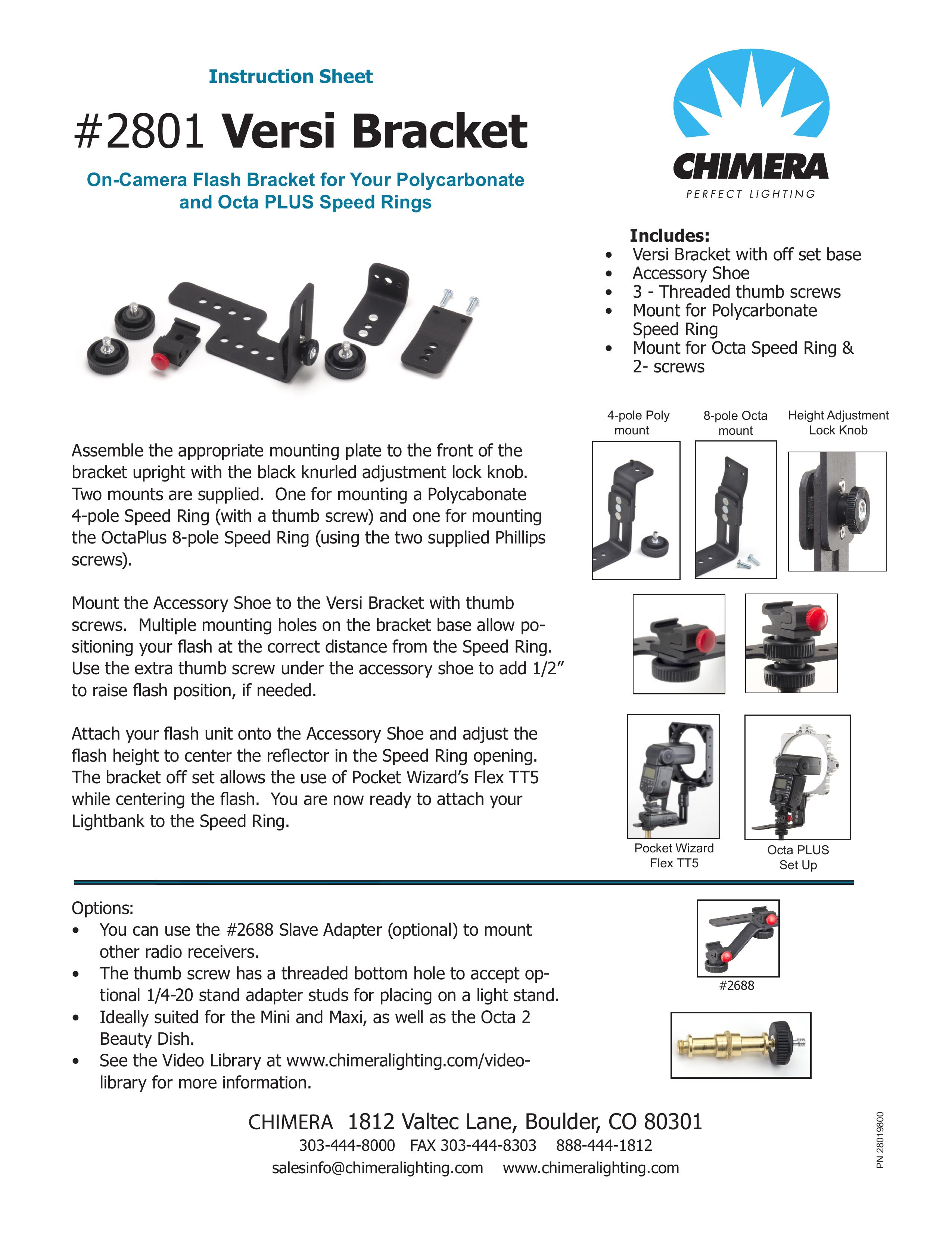 Chimera 2801 SONAR User Manual