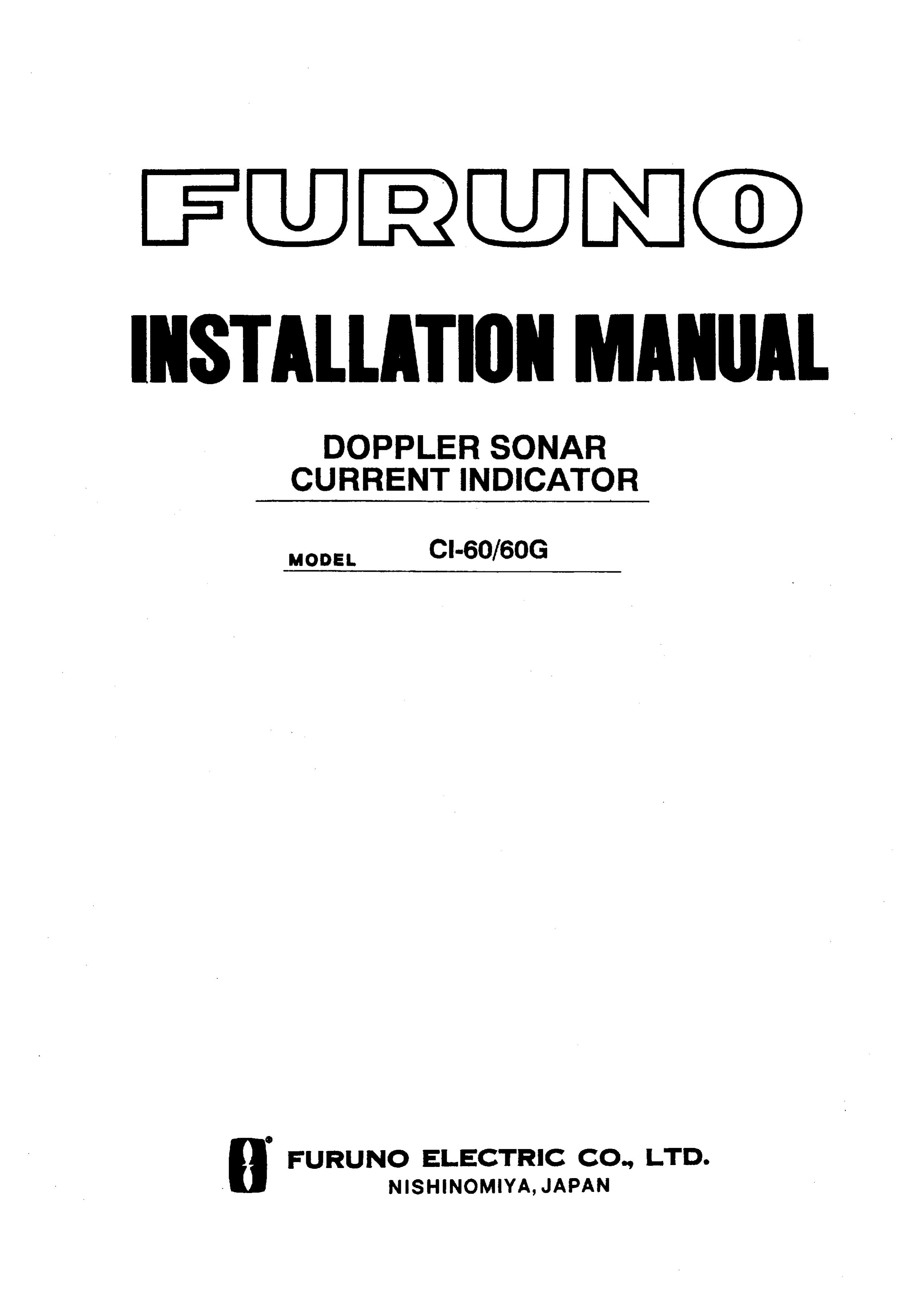 Furuno ci60 SONAR User Manual