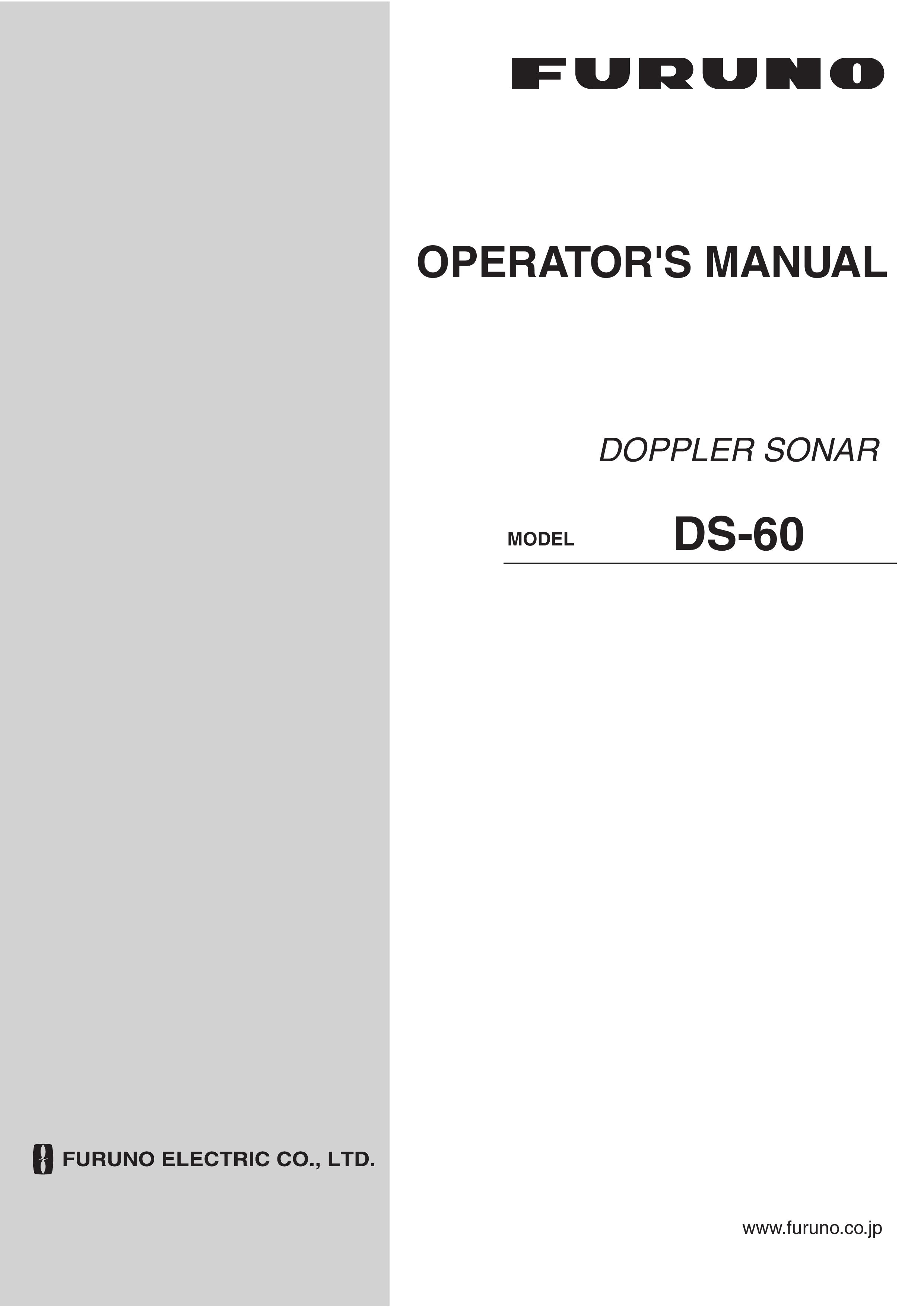 Furuno DS-60 SONAR User Manual