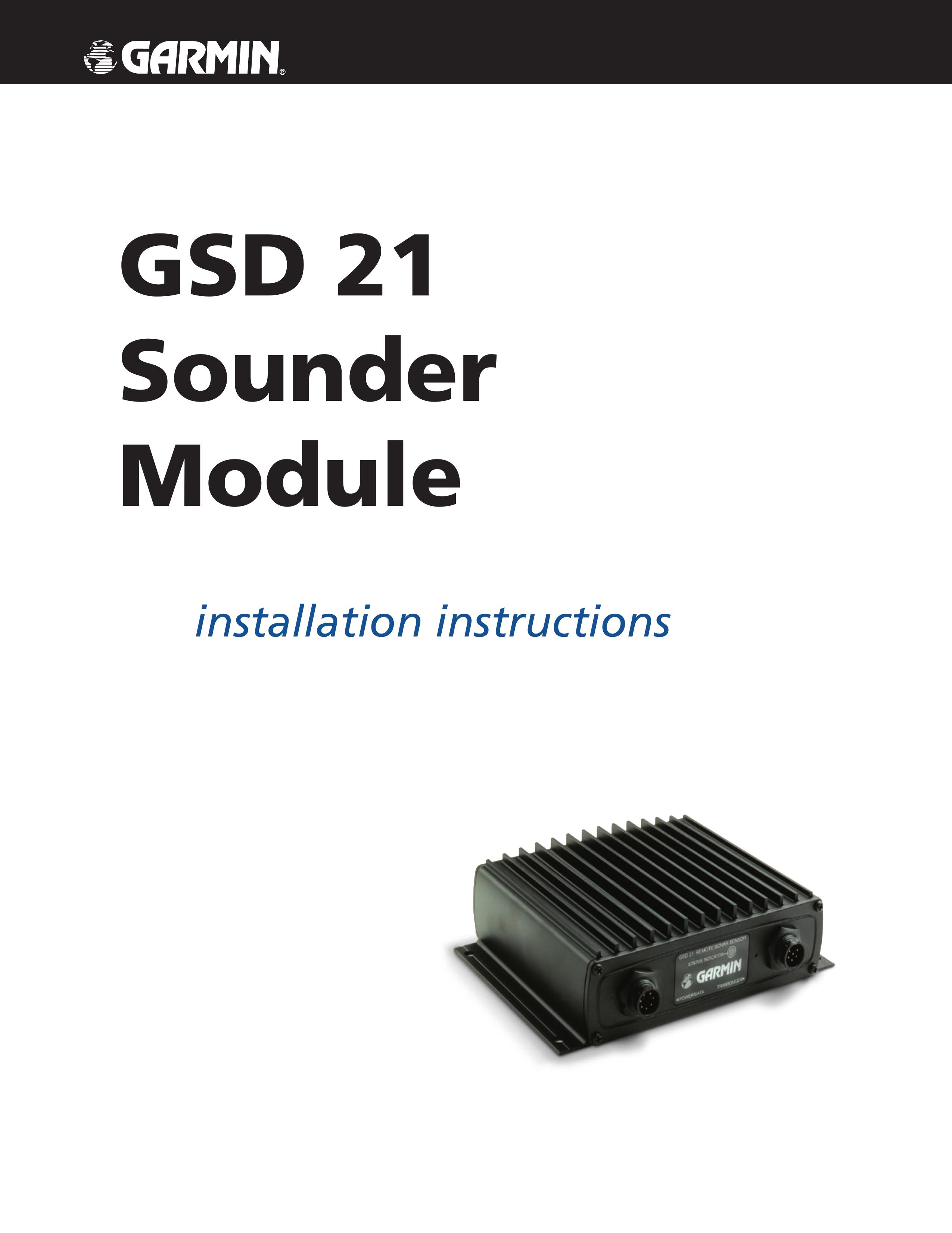 Garmin GSD 21 SONAR User Manual