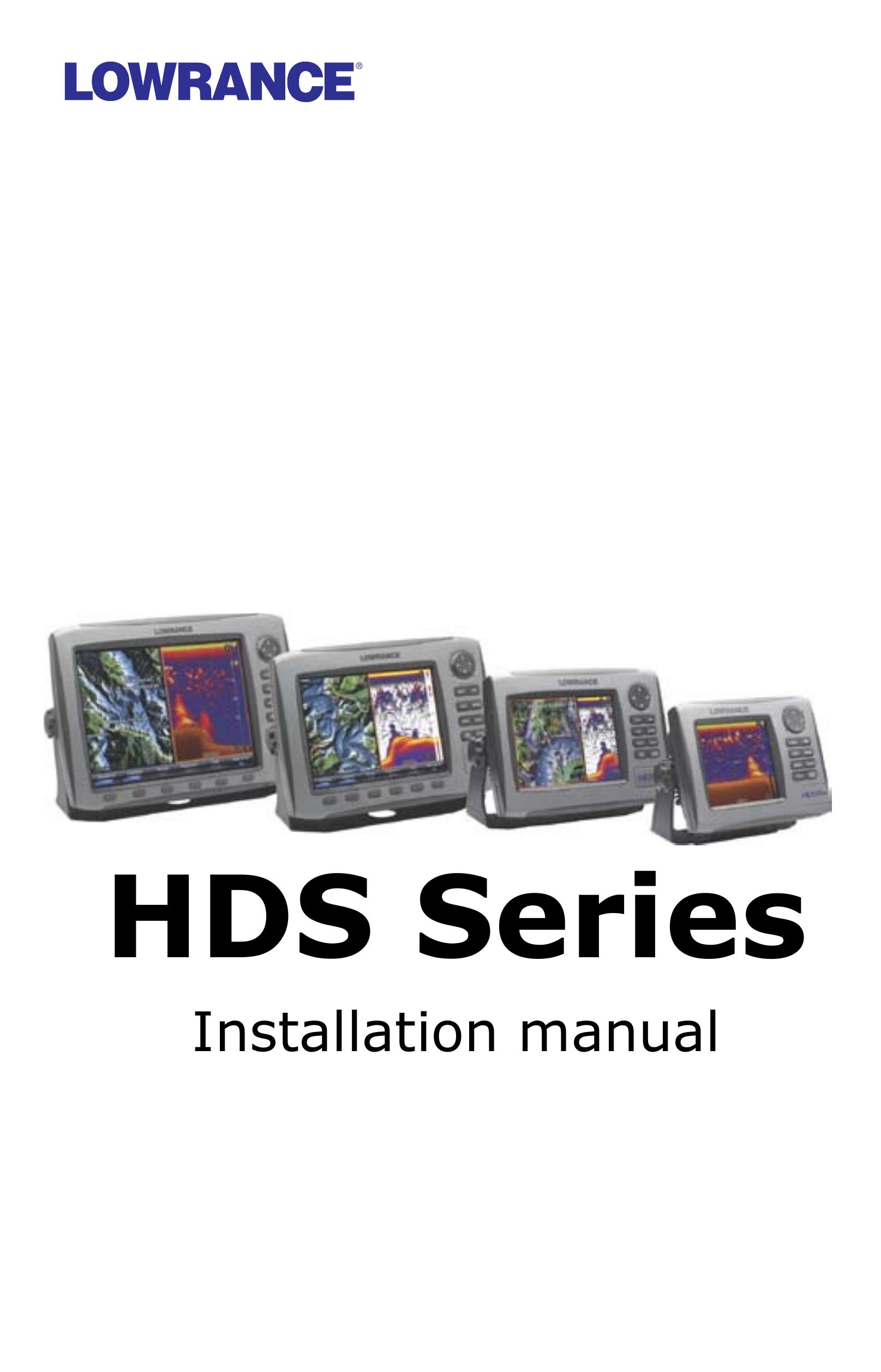 Lowrance electronic HDS SERIES SONAR User Manual