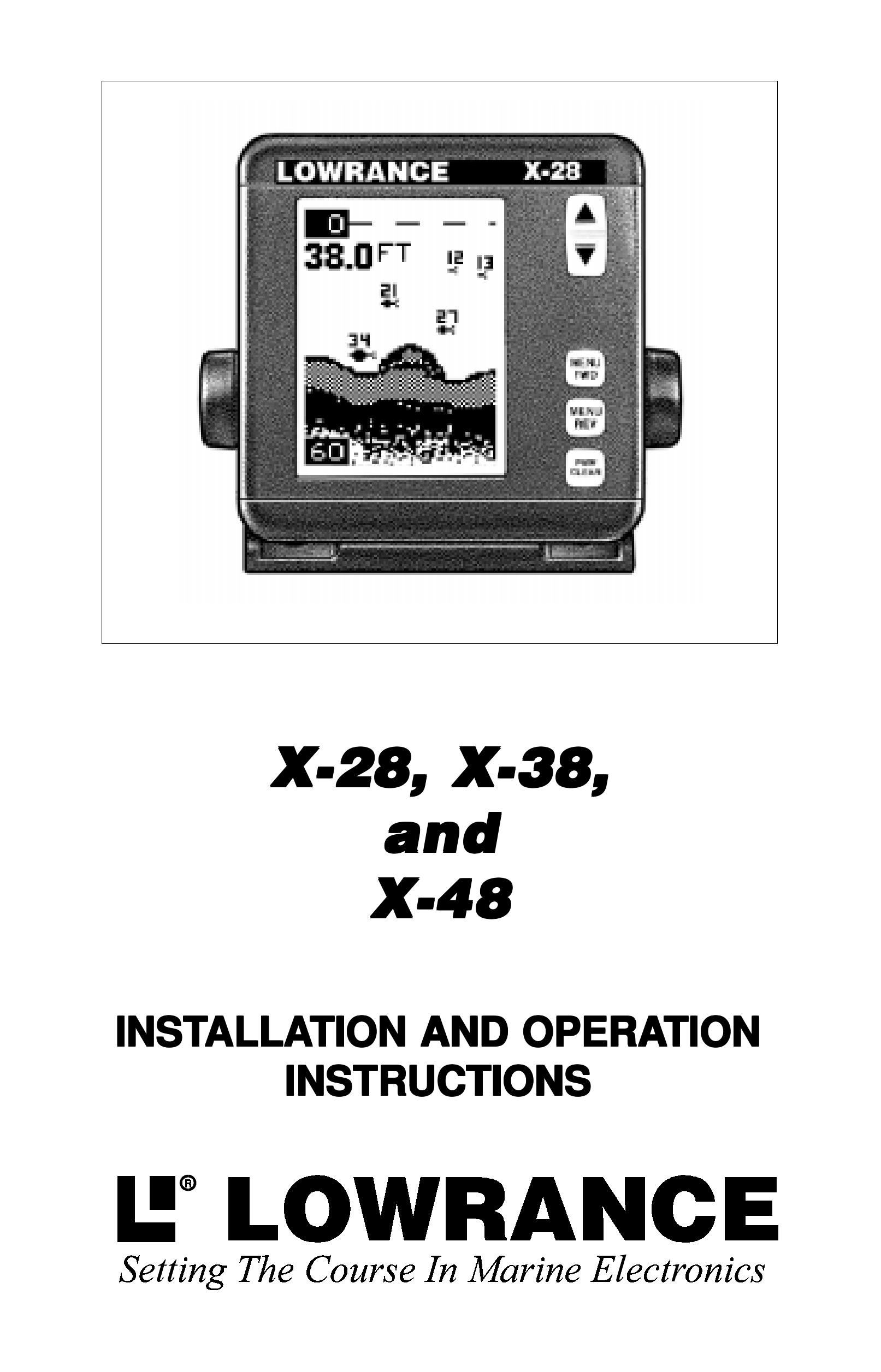 Lowrance electronic X-38 SONAR User Manual